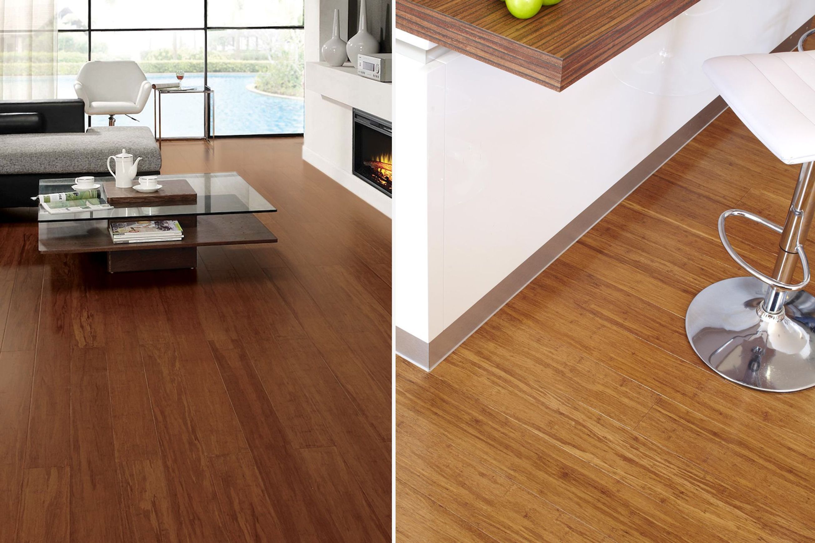 Compressed Bamboo Flooring - Coffee and Natural