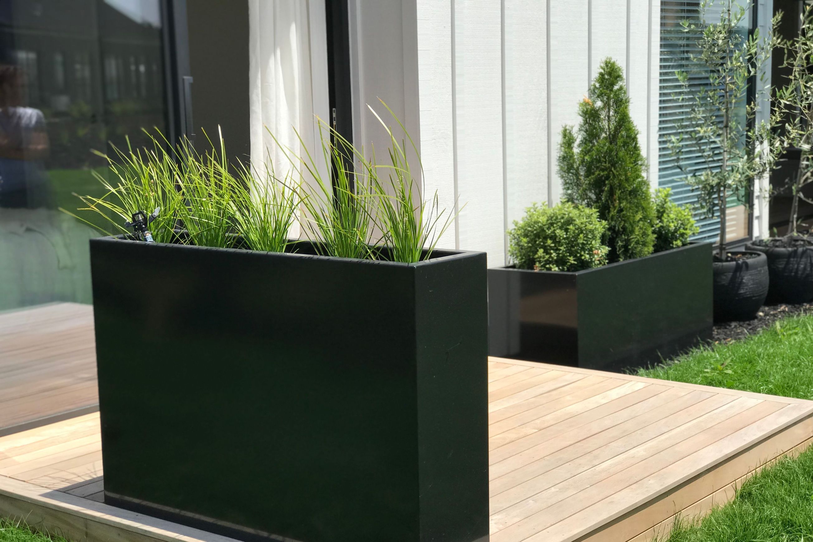Black Tall Trough 1200 Planter