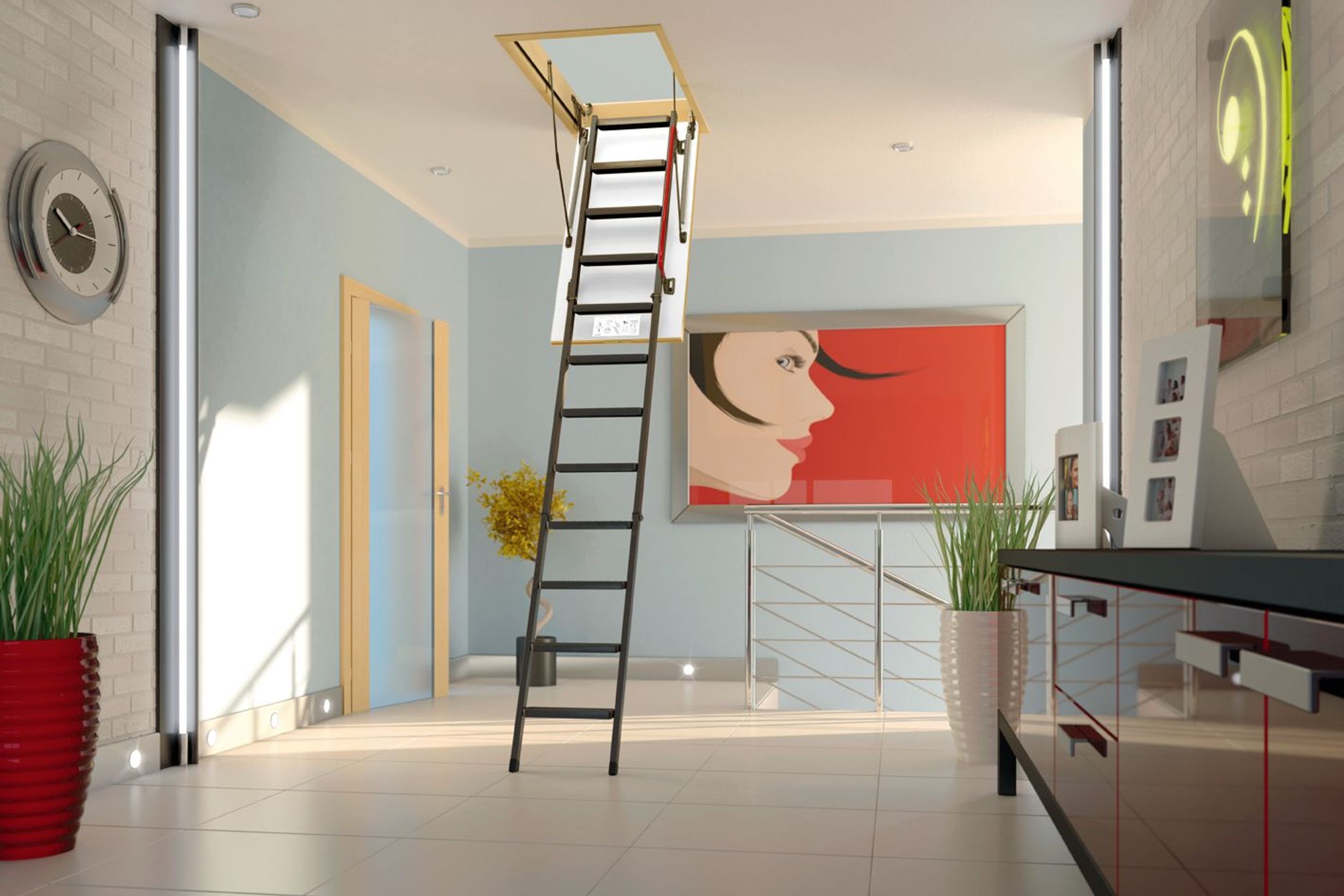 LMK Metal Folding Attic Stairs