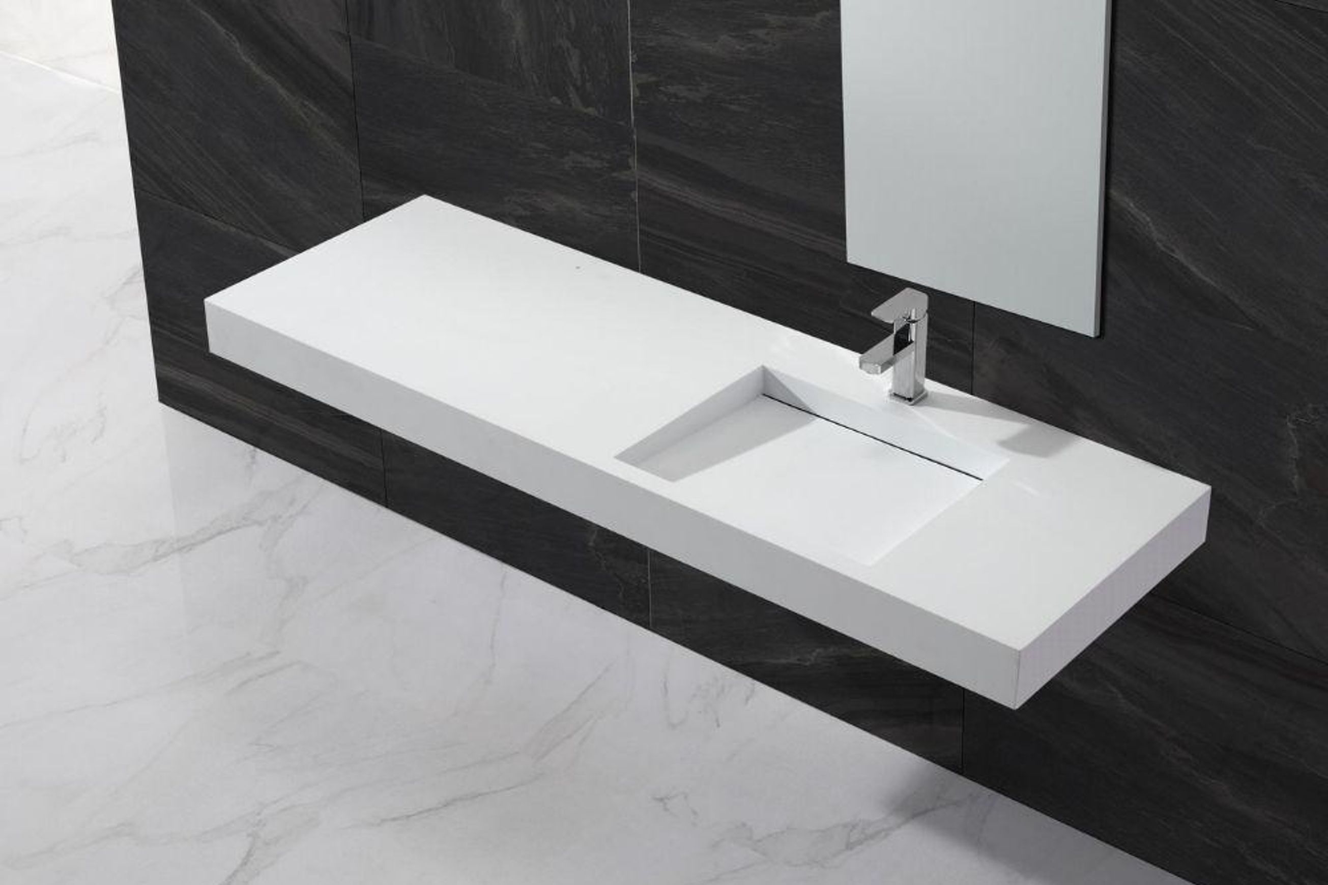 B1333 Hugi Wall Hung Basin 1580mm