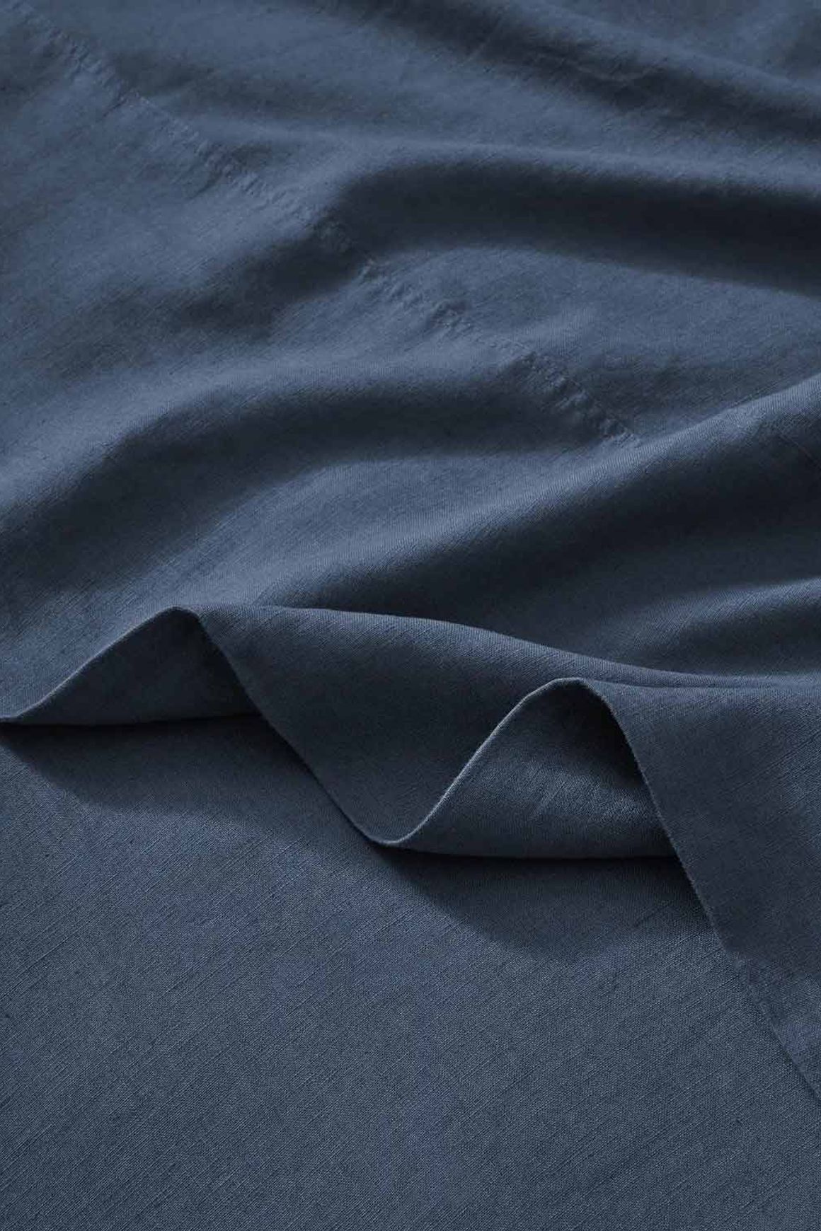 Ravello Linen Flat Sheet - Denim | Weave Home Bed Linen
