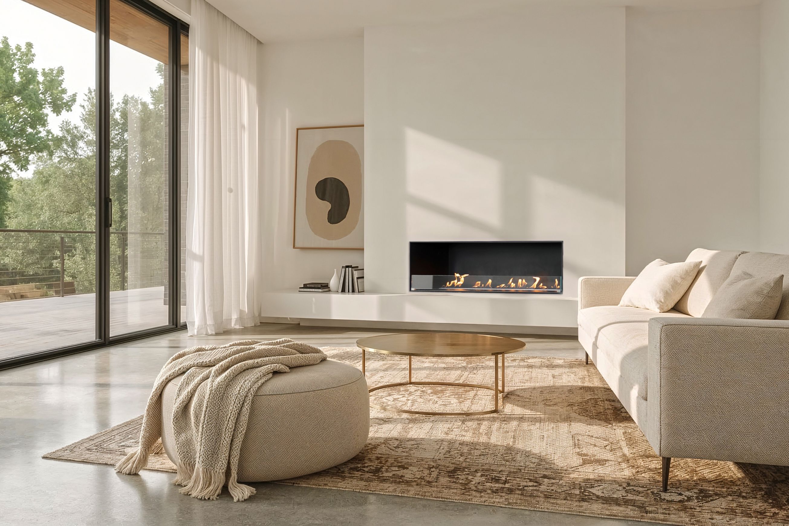 Decoflame Montreal BEV Net Zero Front Facing Fireplace