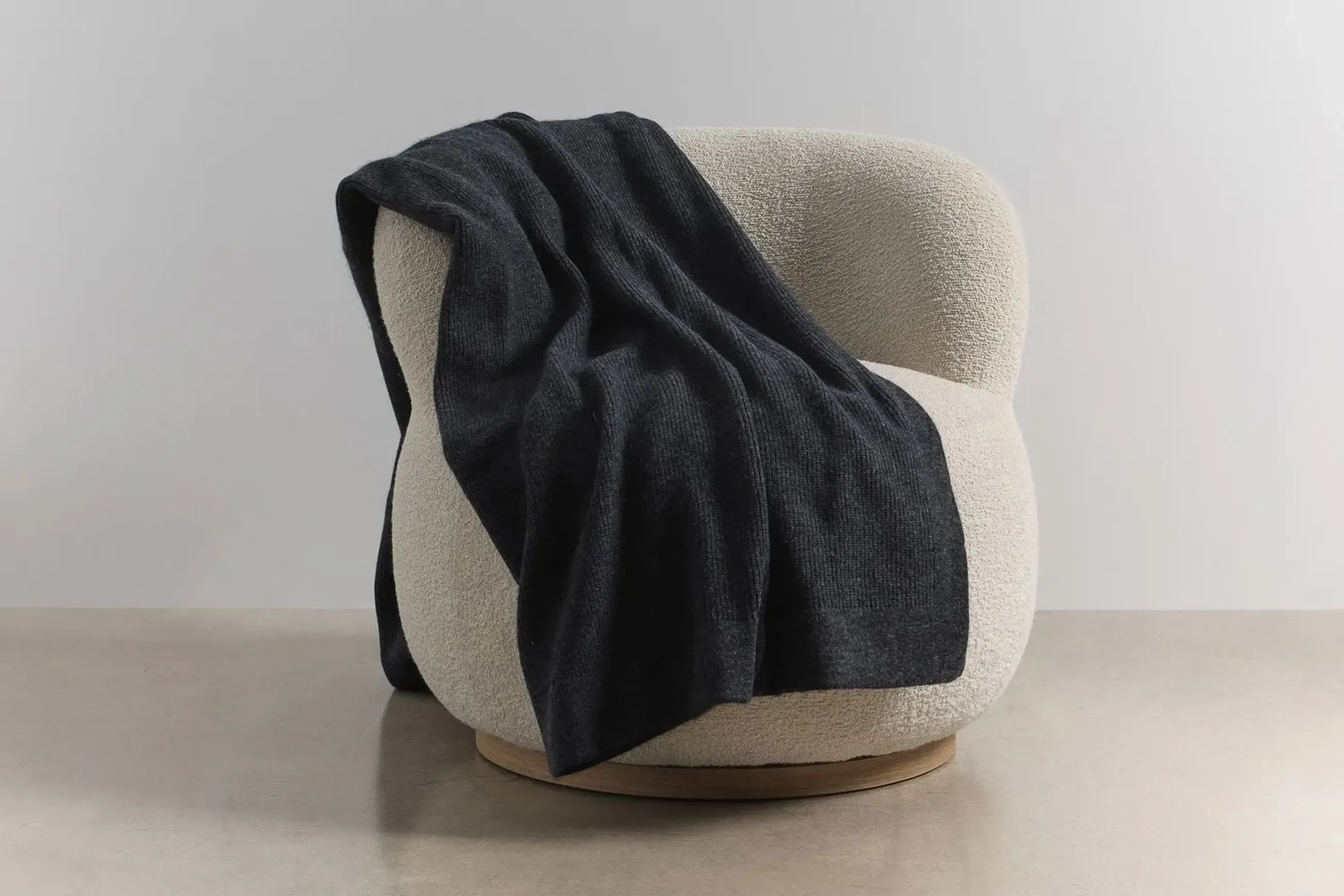 Chain Rib Angora & Merino Wool Throws