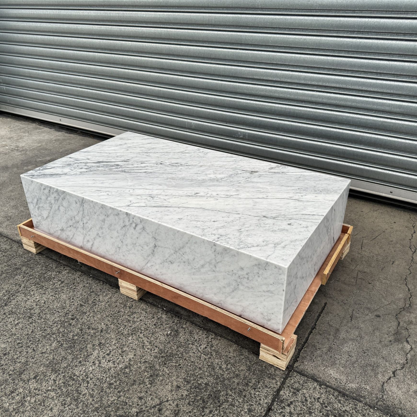 Block Coffee Table-Carrara Marble | Natural Stone Co.