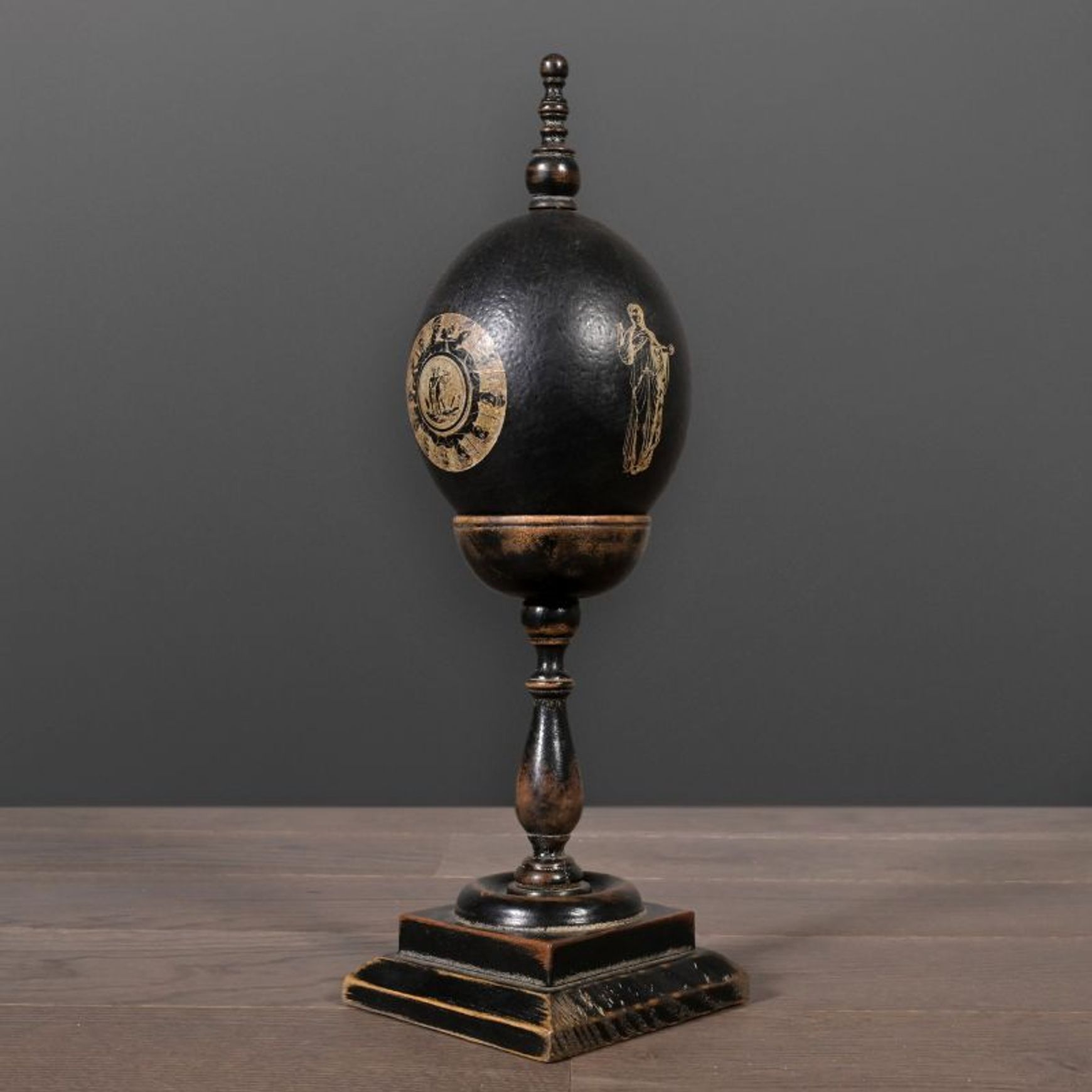 Black Ostrich Egg