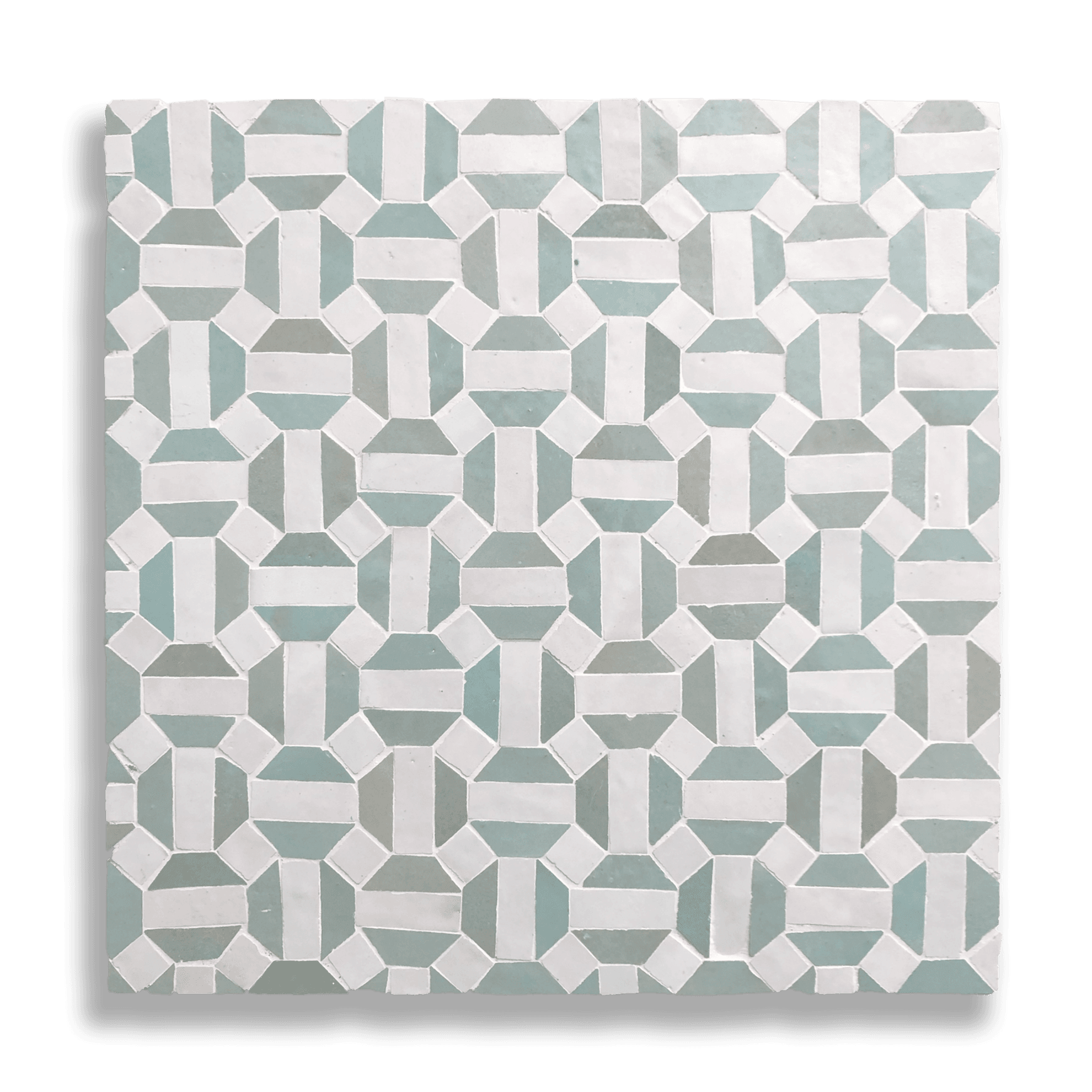 Octagonal Sage Moroccan Tile