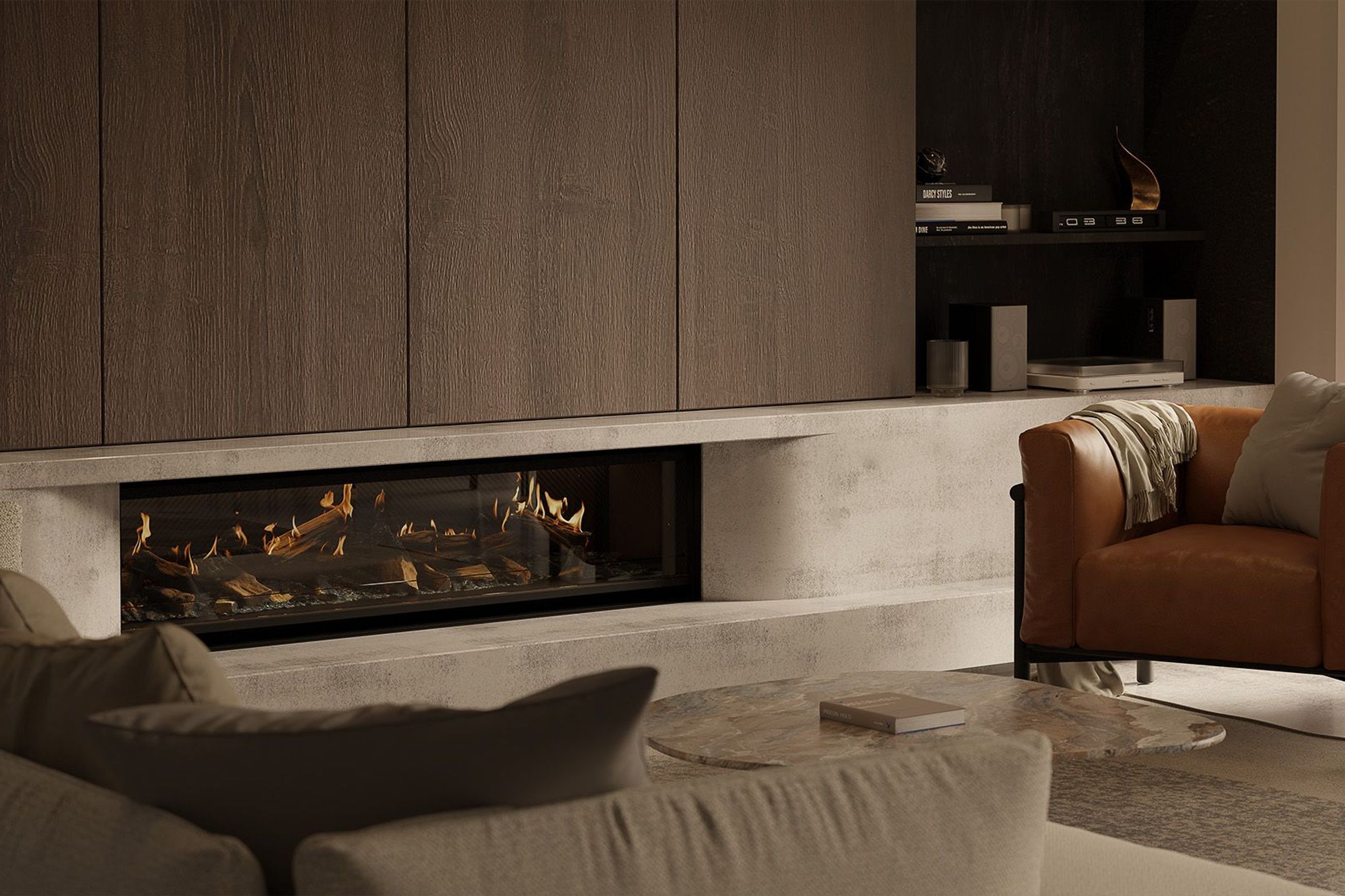 Escea LE1550 Holographic Electric Fireplace