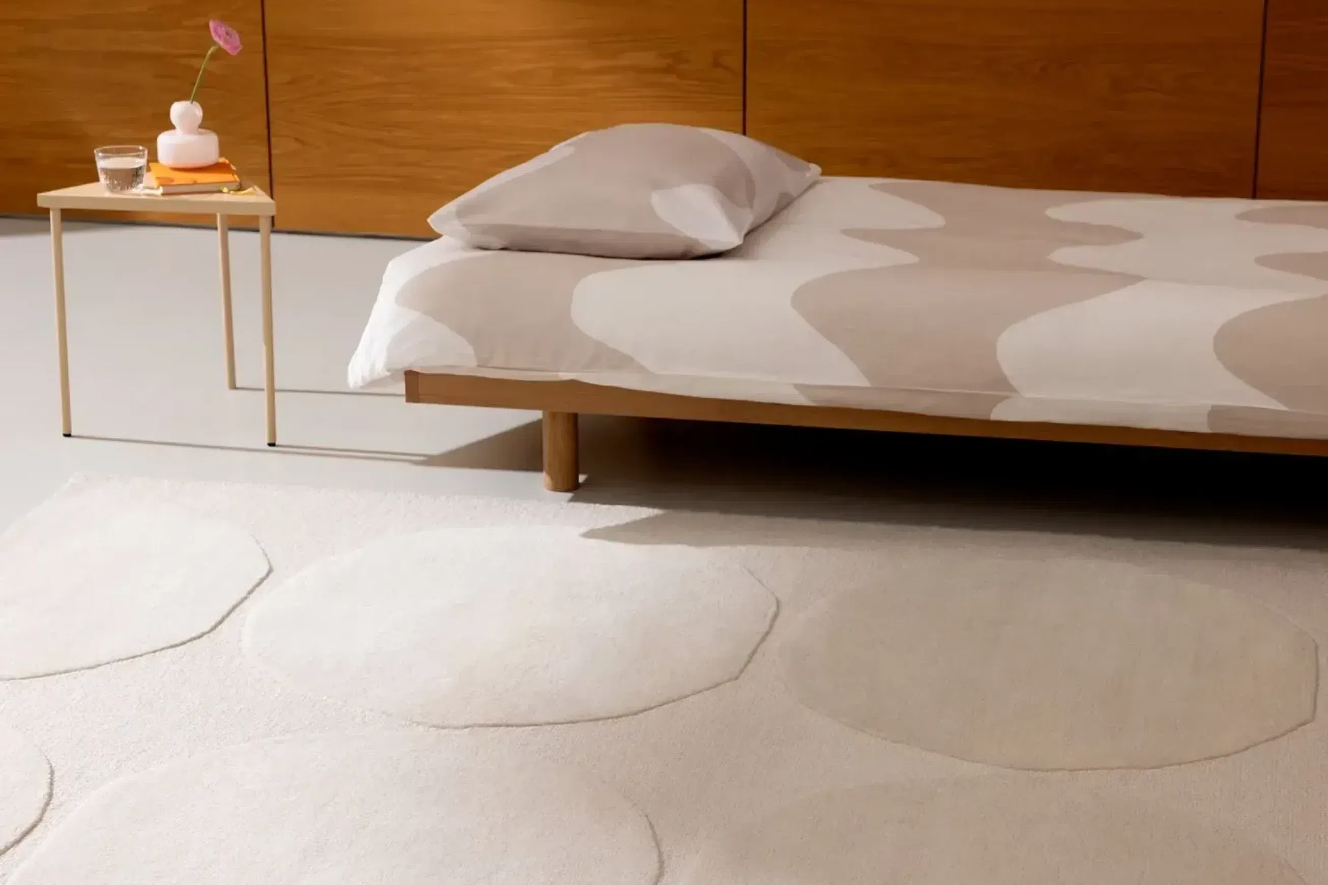 Marimekko Isot Kivet - Natural White | 100% Wool Designer Floor Rug