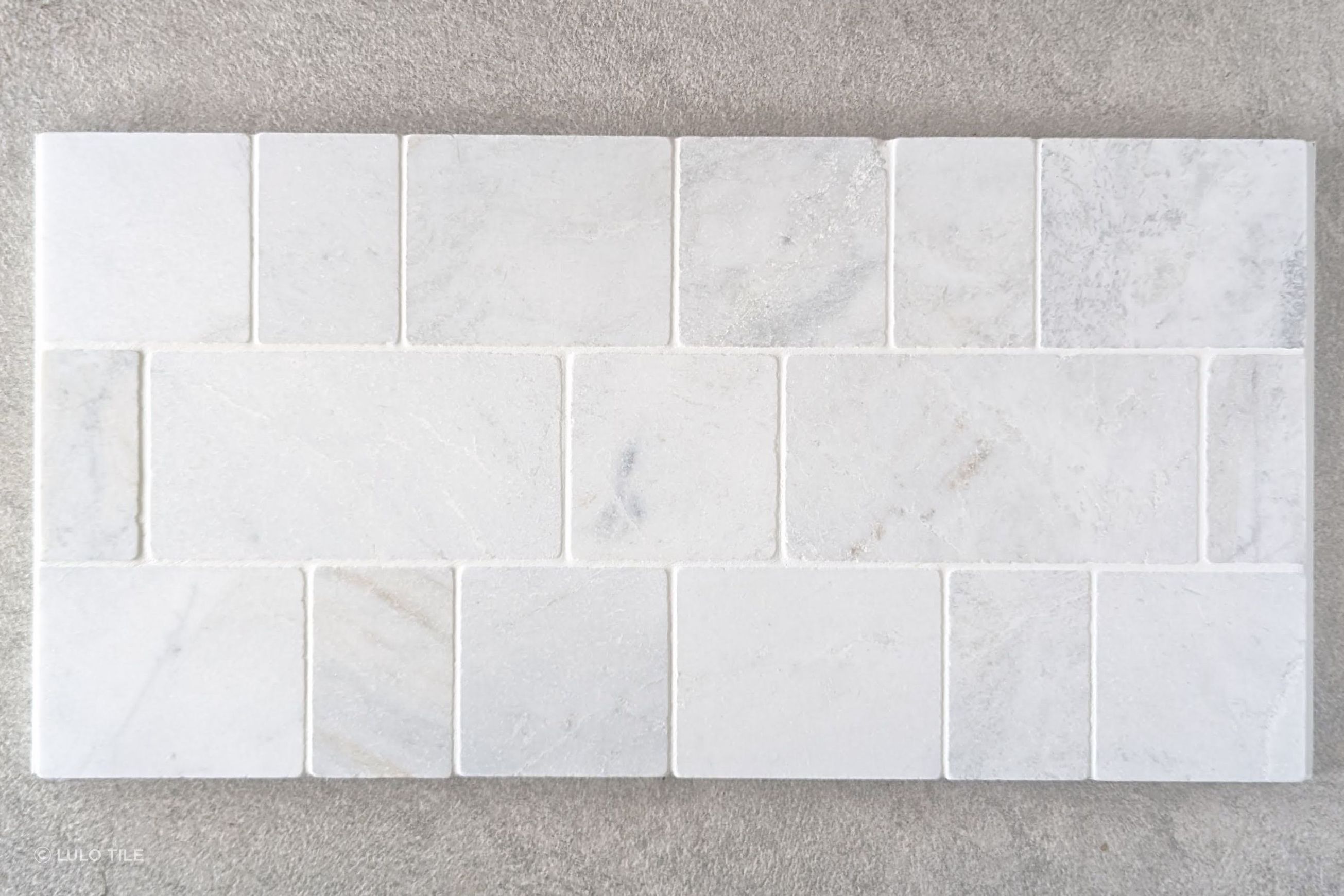 Baracoa Tumbled Mosaic - Blanco Oro