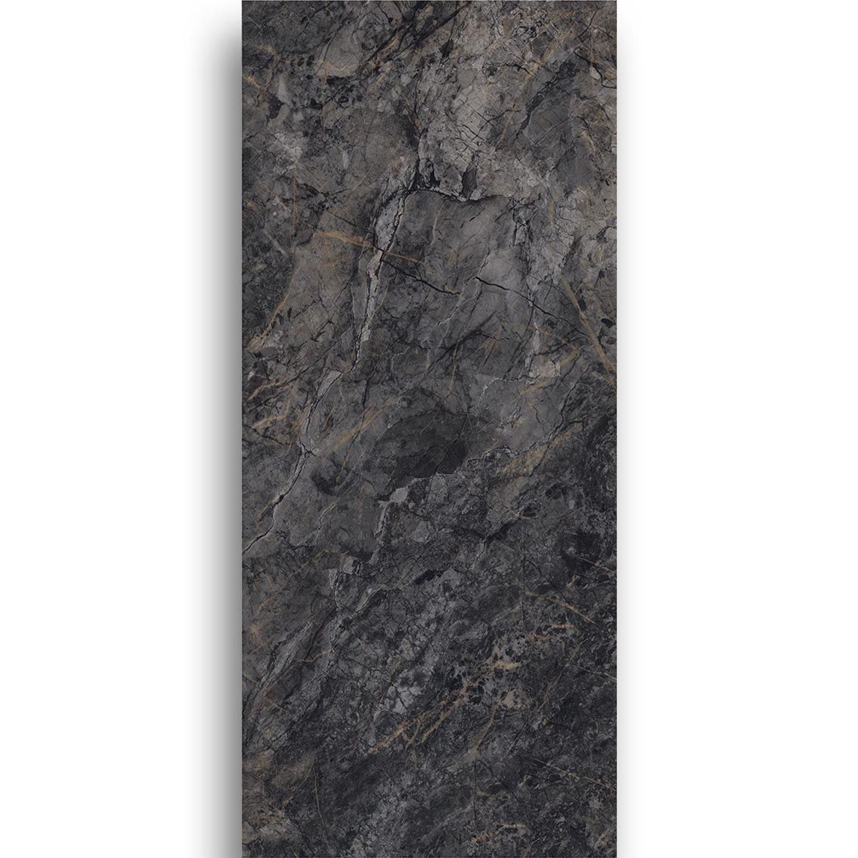 Mose Black Polished Porcelain Tile 1200x2700