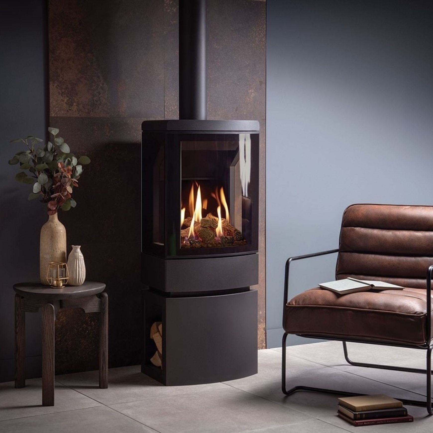Gazco Loft 3 - Sided Freestanding Gas Fireplace