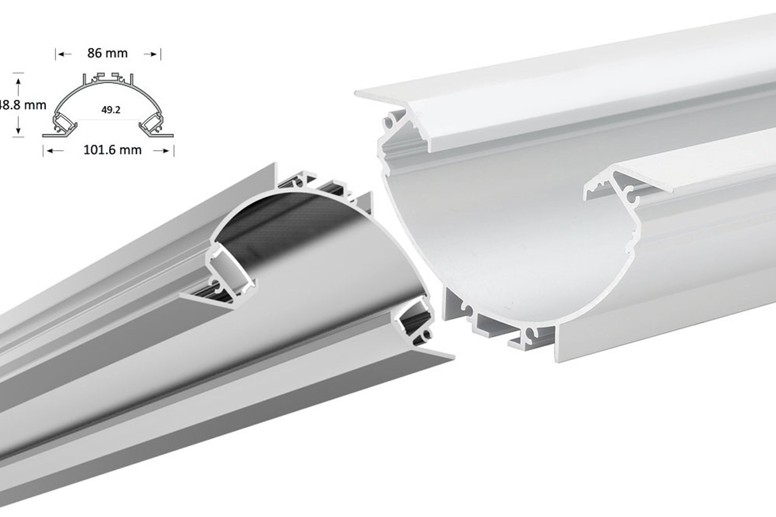 Dual Indirect Recessed Extrusion