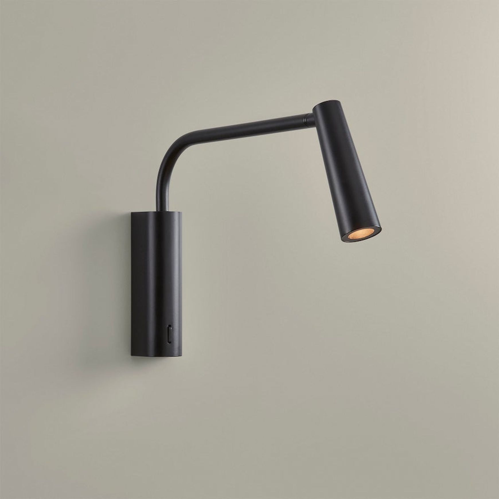 Turin LED Reading Wall Light in Metal Black
