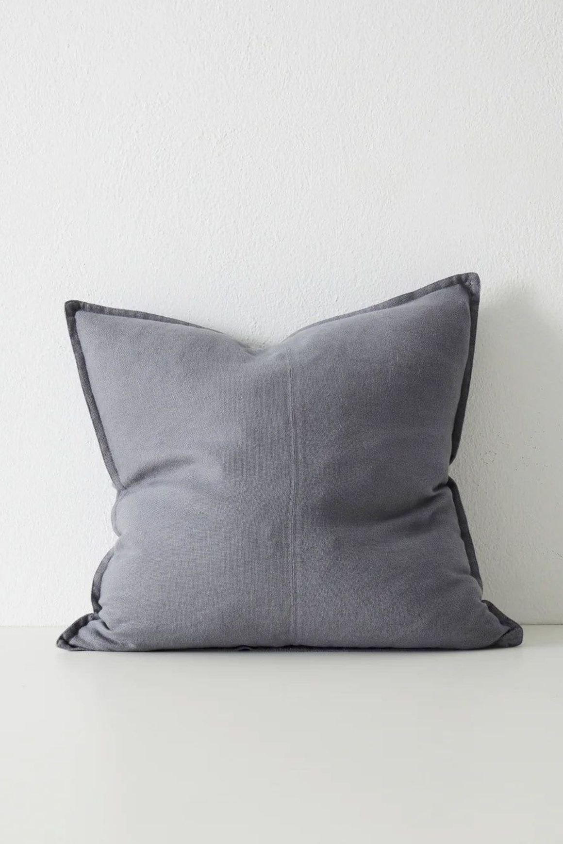 Weave Home European Linen Como Cushion - Smoke | Three Sizes
