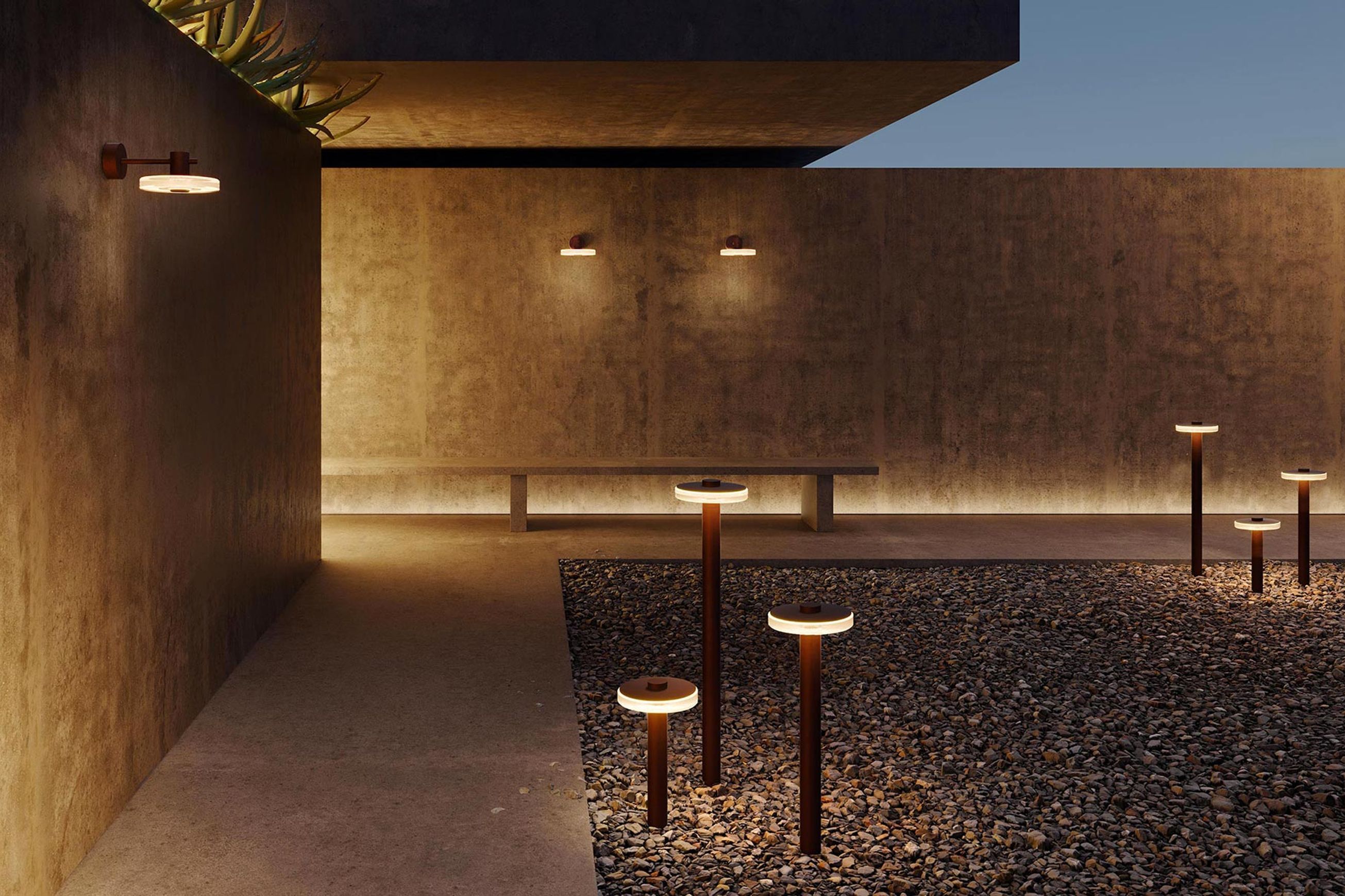 Venexia Bollard, Pendant and Wall Sconce