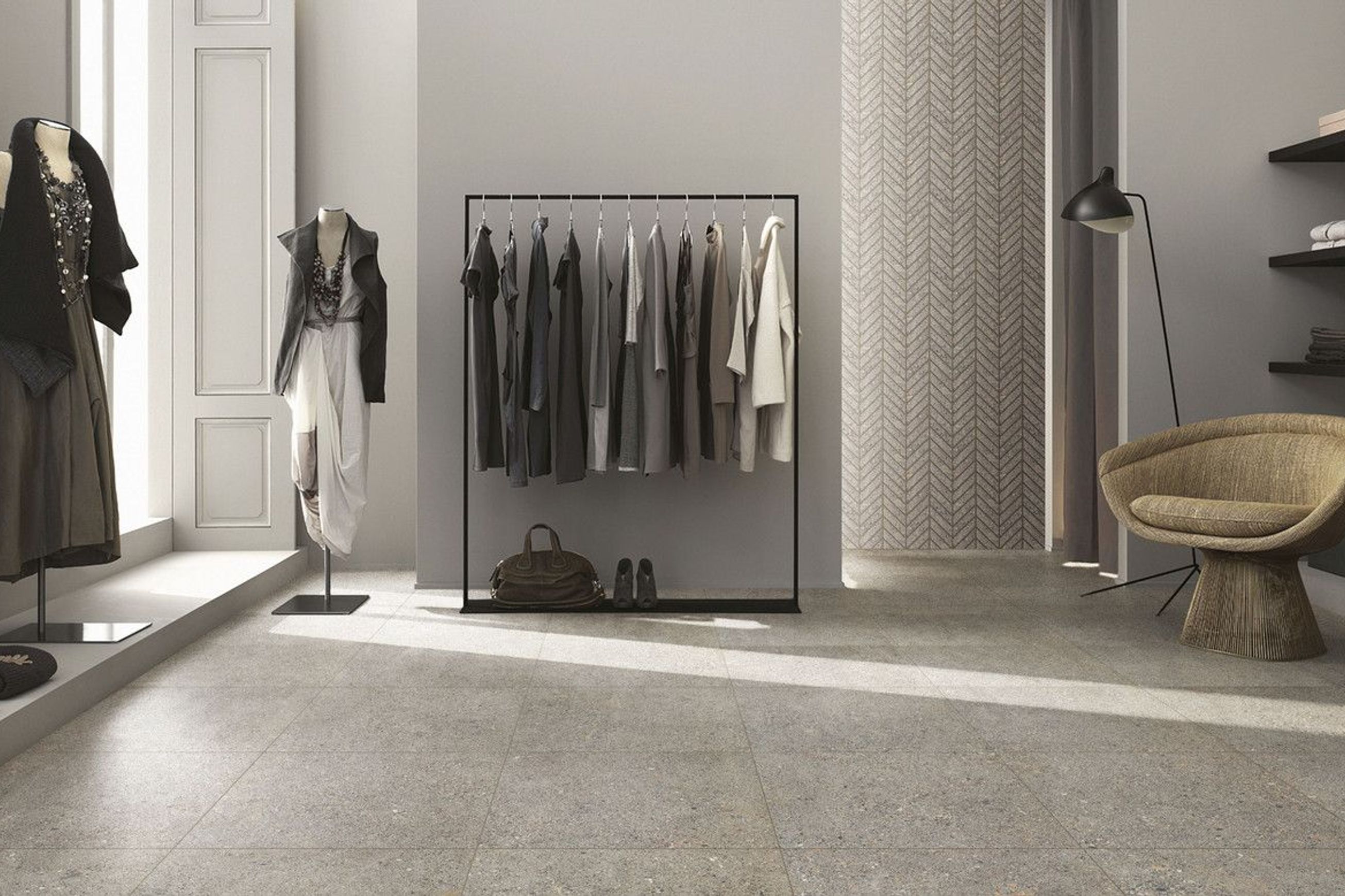 Gecko | Aggregate Light Grey Tiles