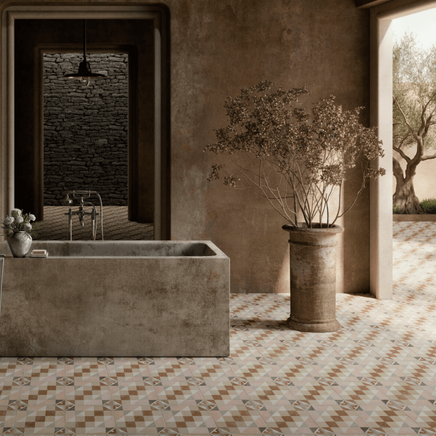 Valentia Square pattern tile