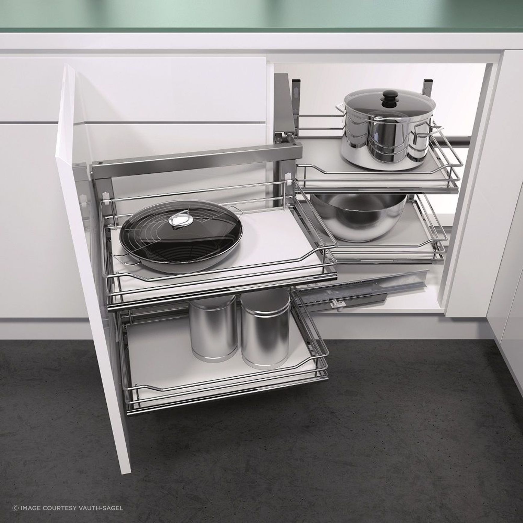 VS COR Fold Pull Out for Blind Corner Cabinets