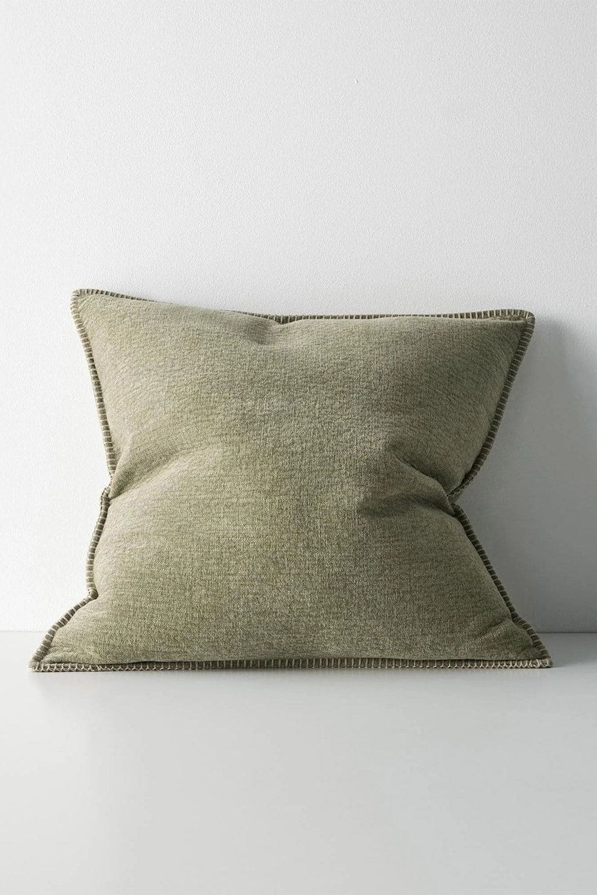 Weave Home Alba Cushion - Moss