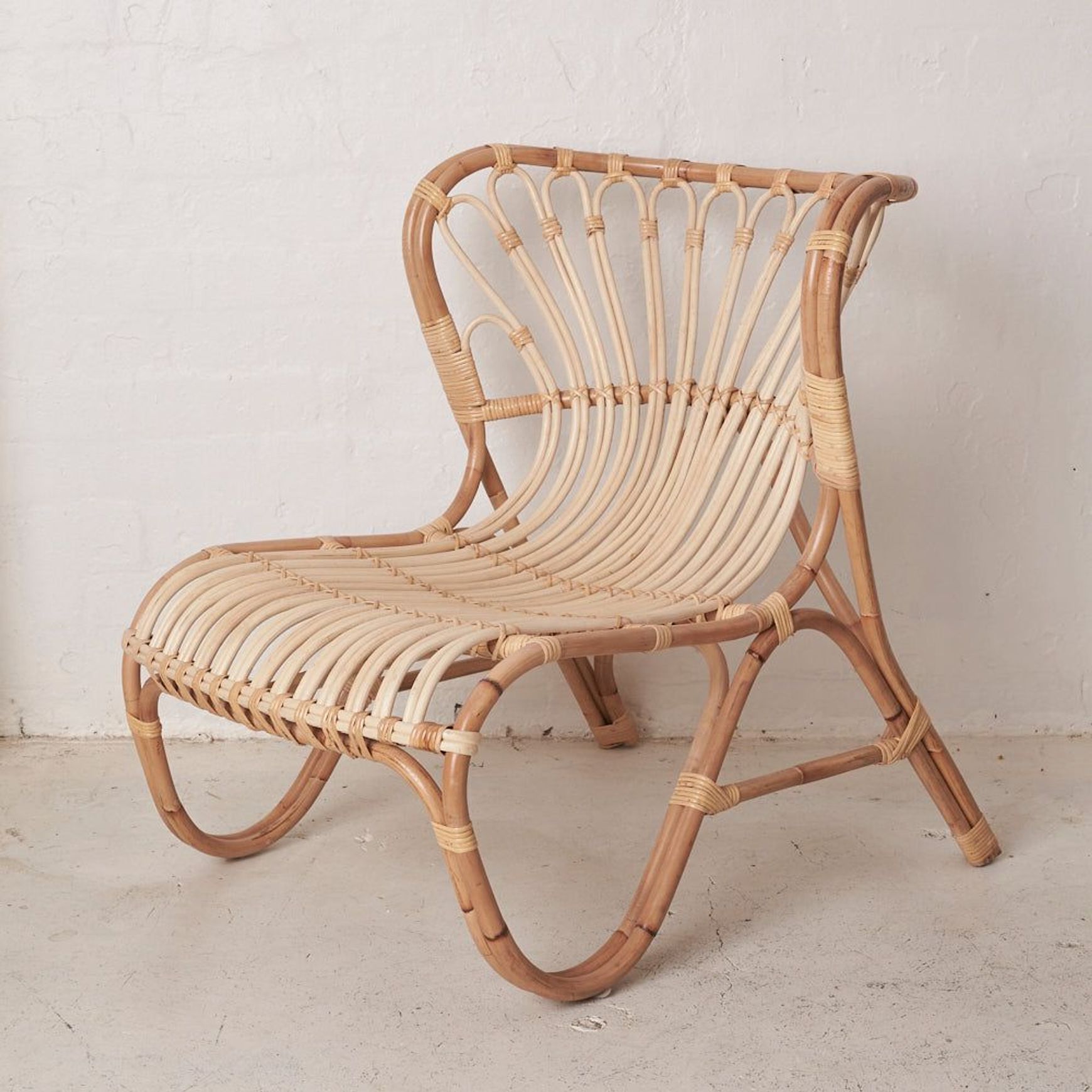 Arju Rattan Armchair in Natural