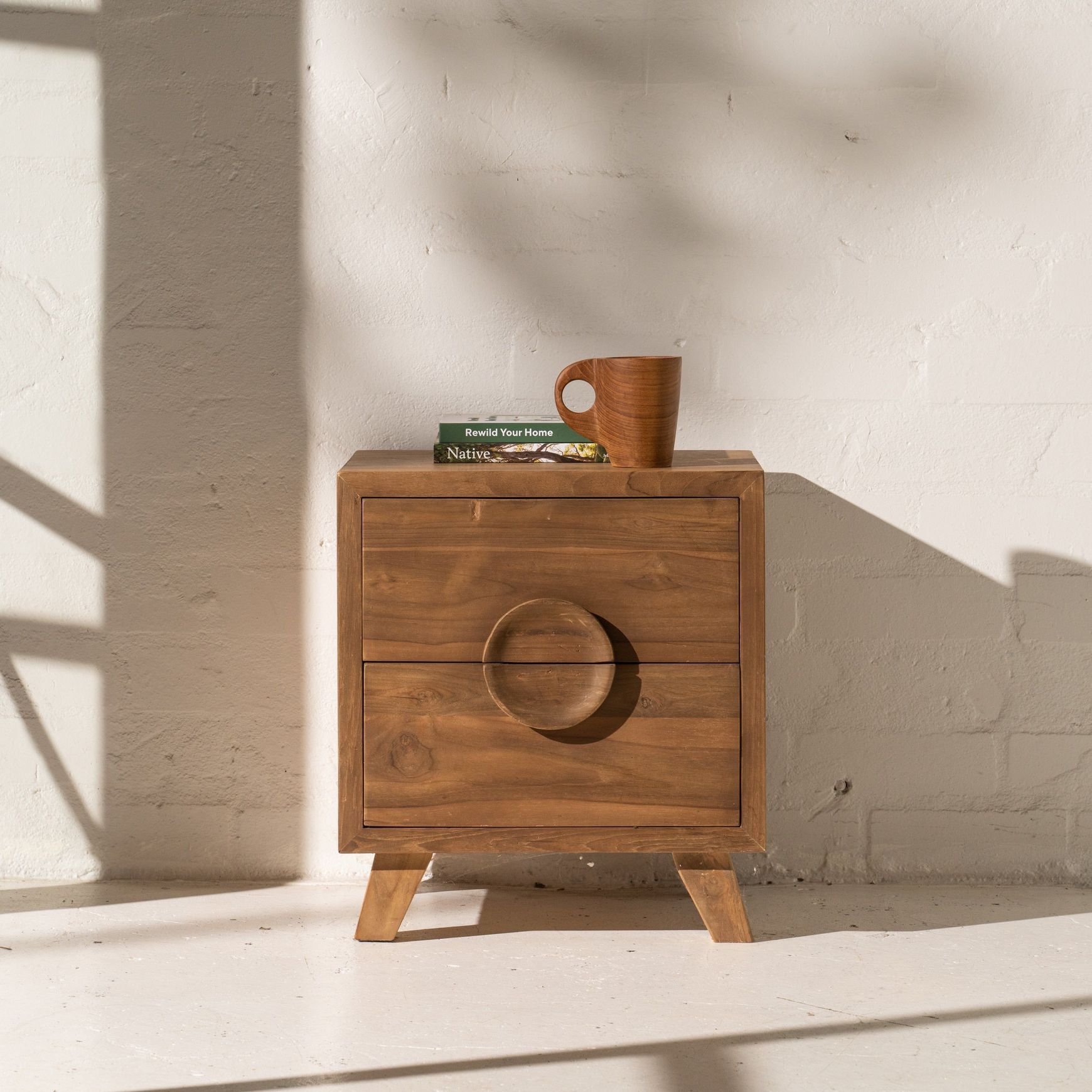 Jayna Teak Bedside Table