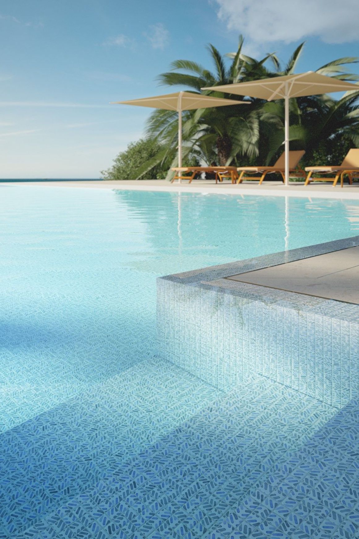 Strokes Tile | Aquarelle Collection by Ezarri