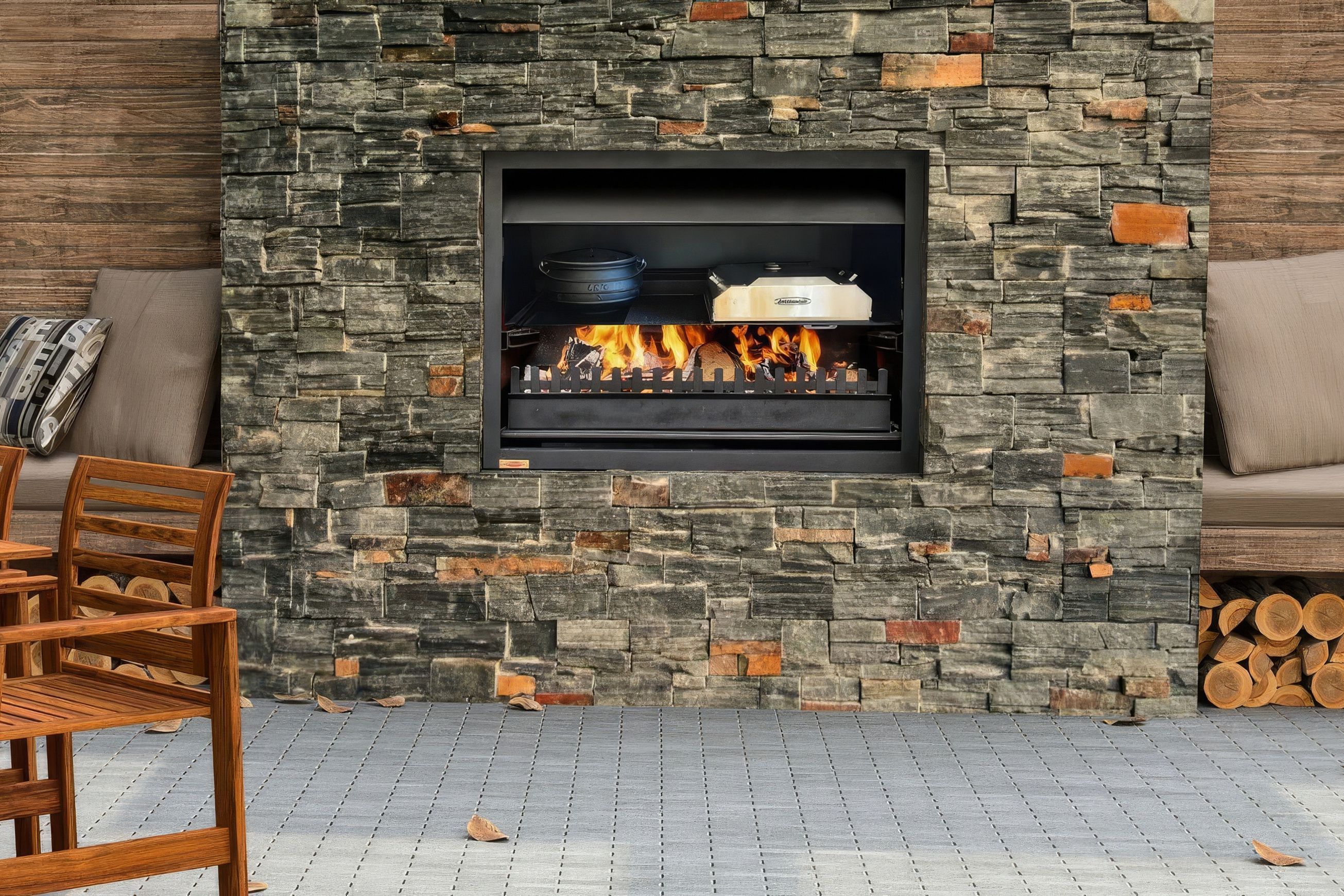 Jetmaster Quadro Outdoor Wood Fire & BBQ
