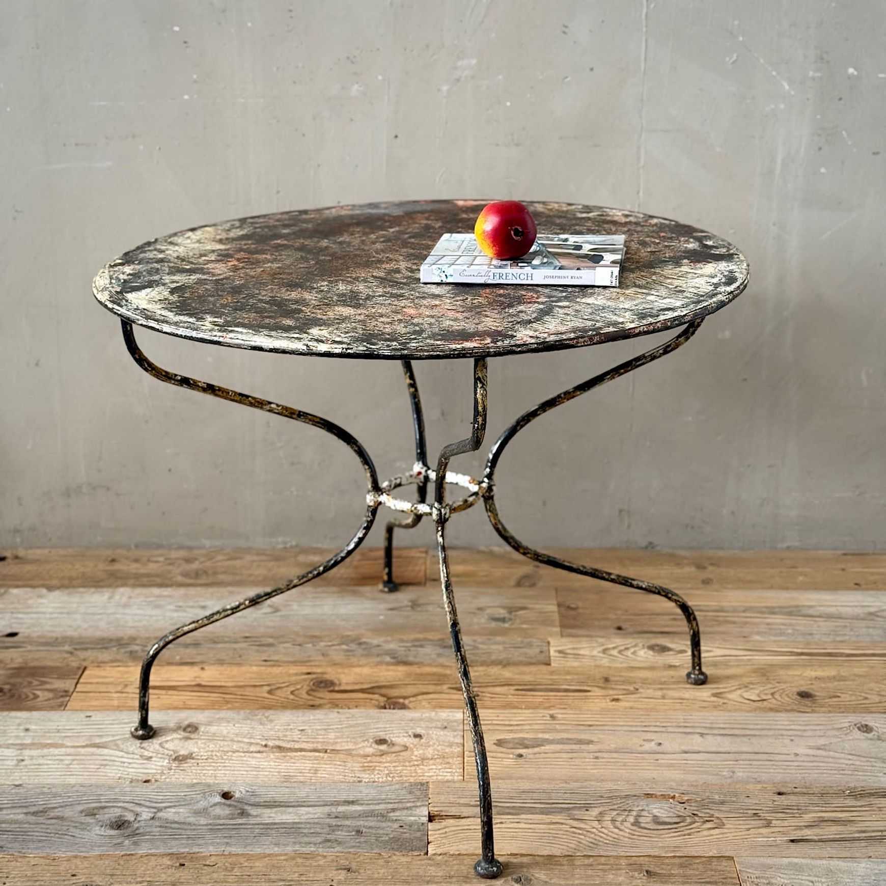 Antique French Iron Garden Table