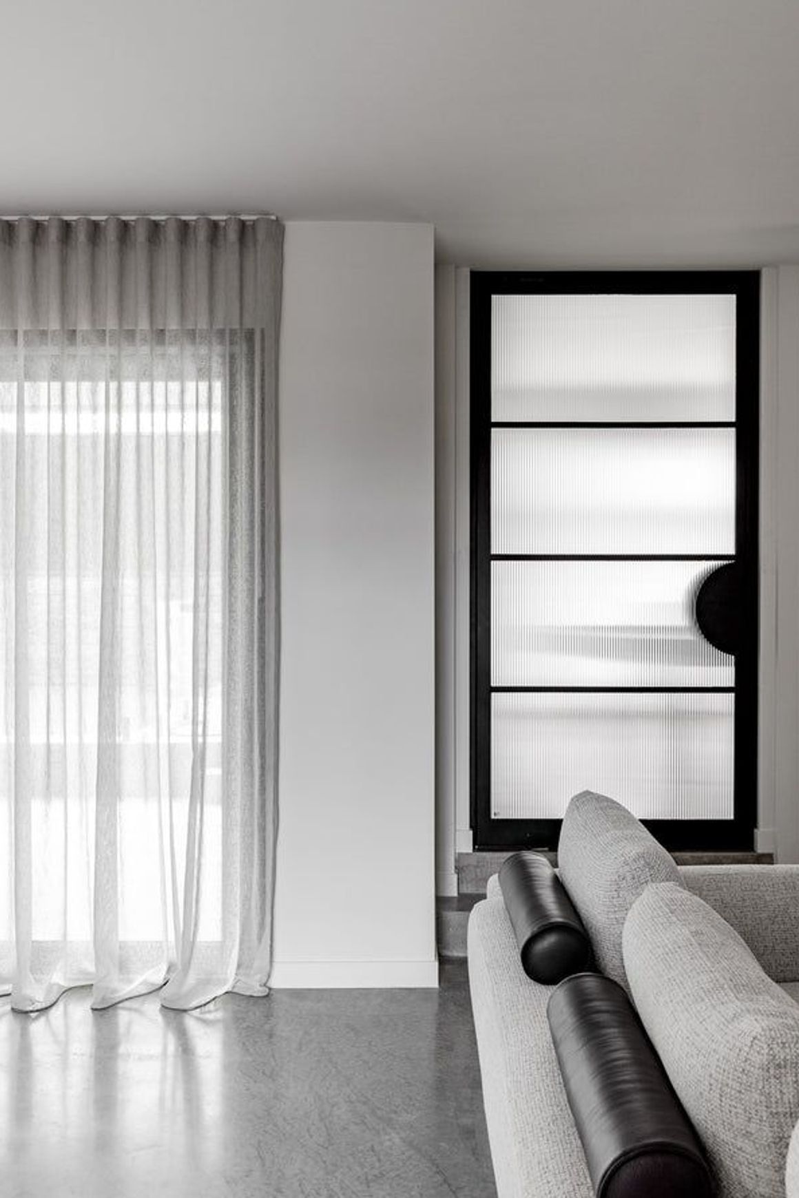 Steel Frame Glass Pivot Doors - Galvanised FPS50