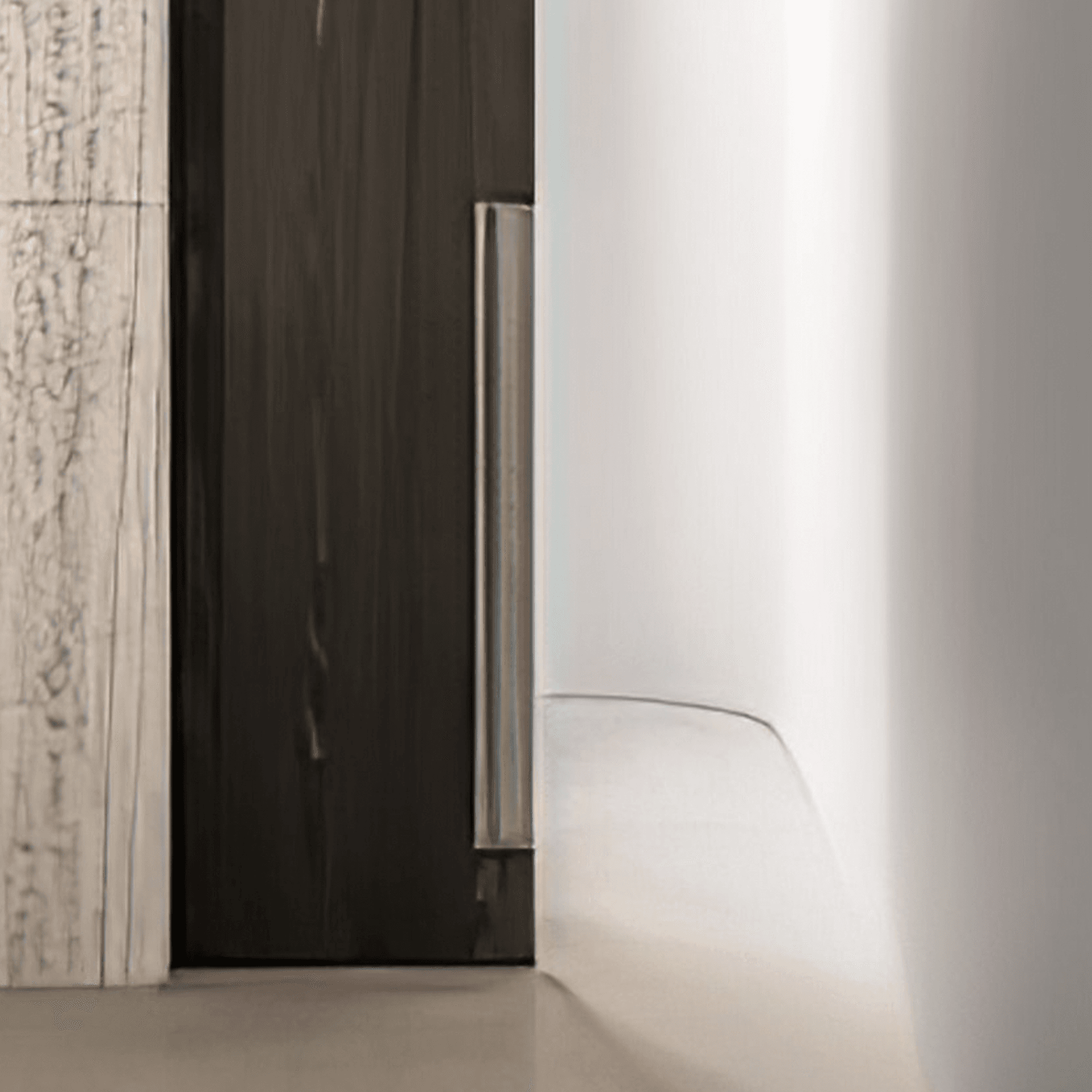 Close Up Sliding Door Pull