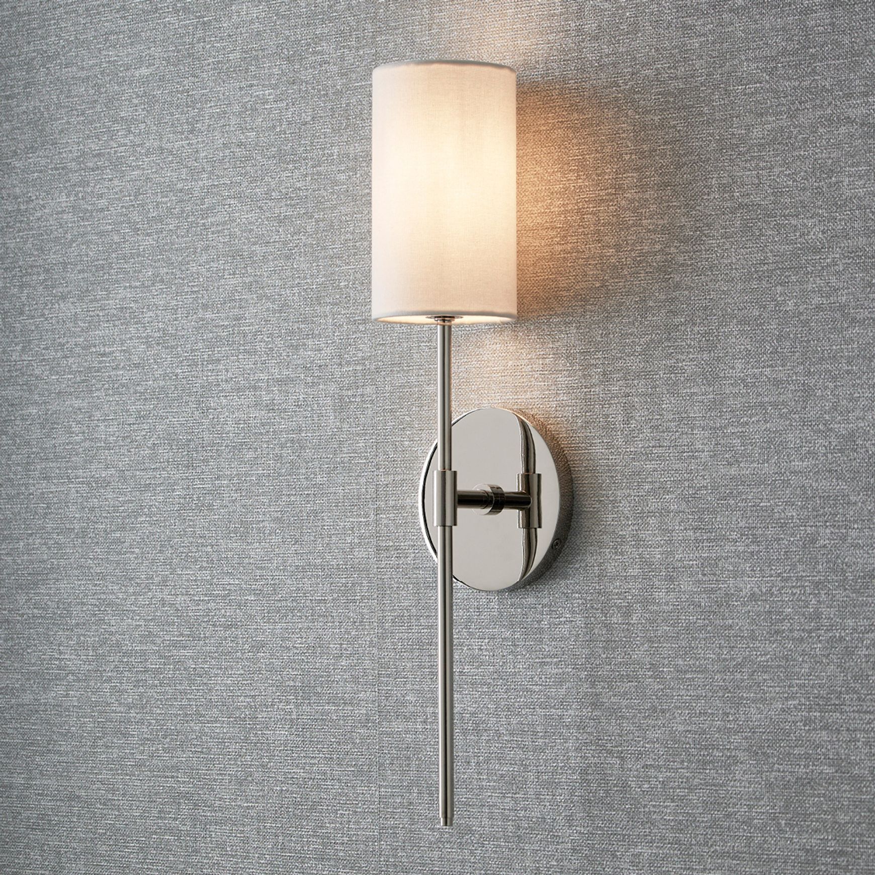 Haven 1 Light Wall Light in Polished Nickel