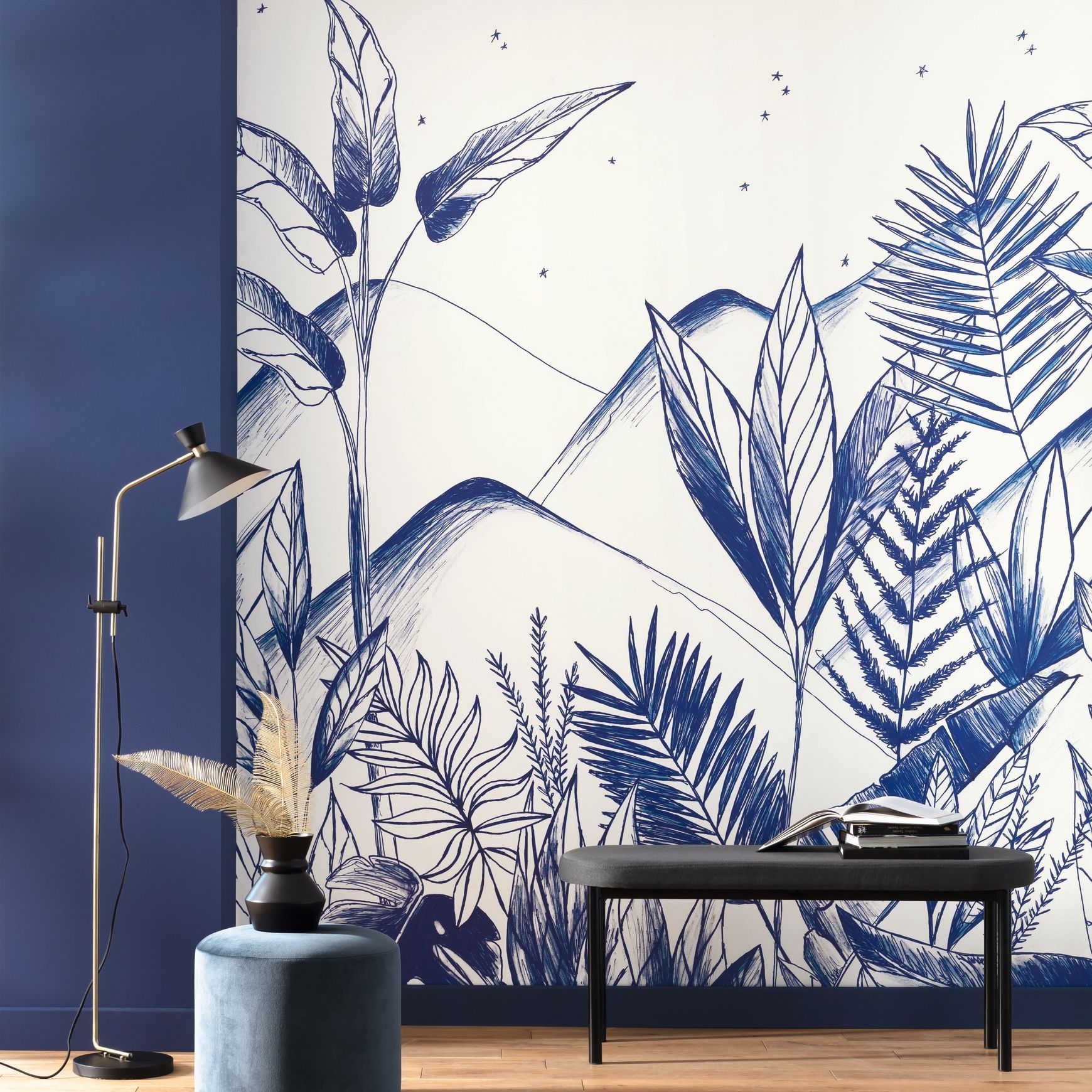 Resene Only Blue Wallpaper Collection