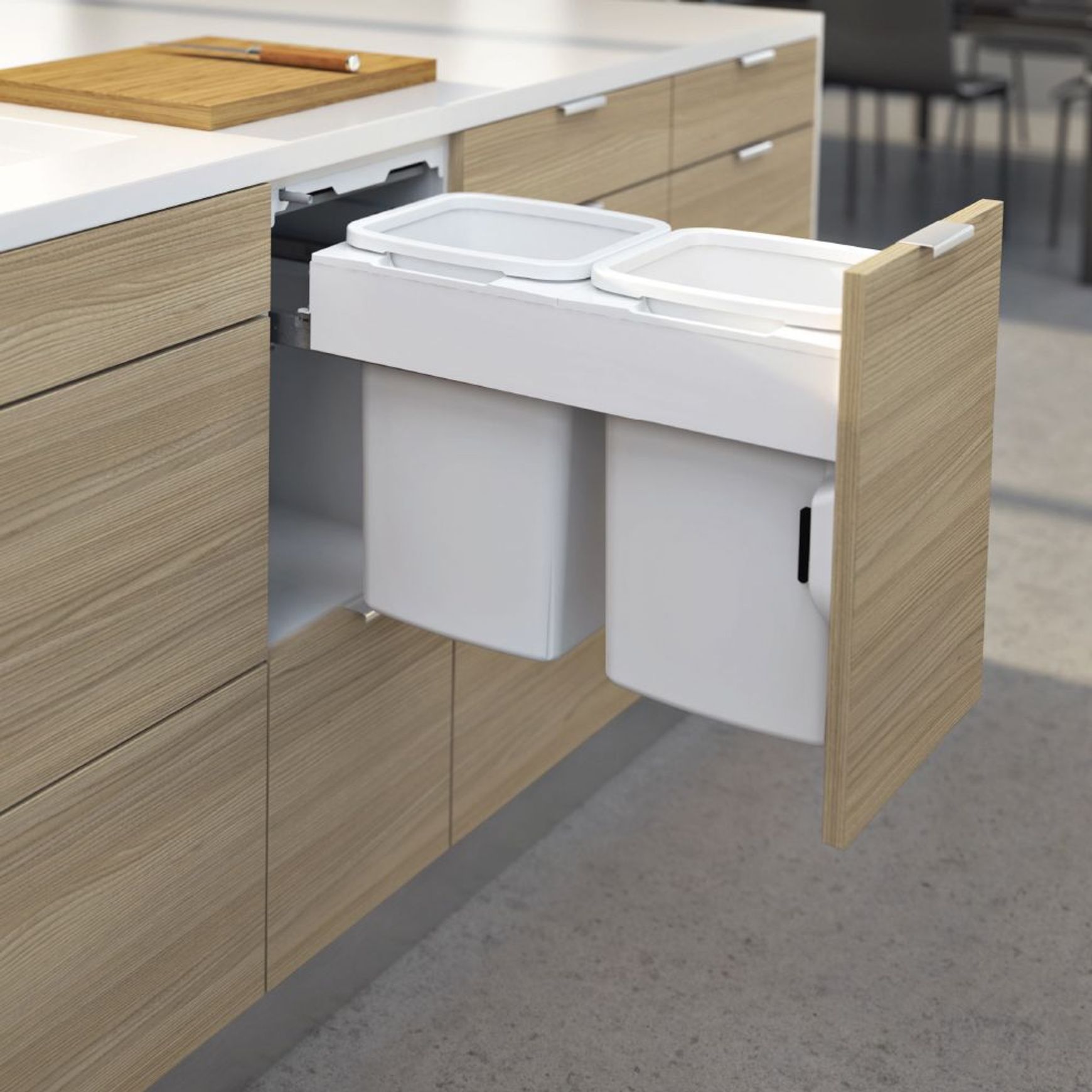 Concelo 2 x 16L Buckets | Door Pull | Cinder