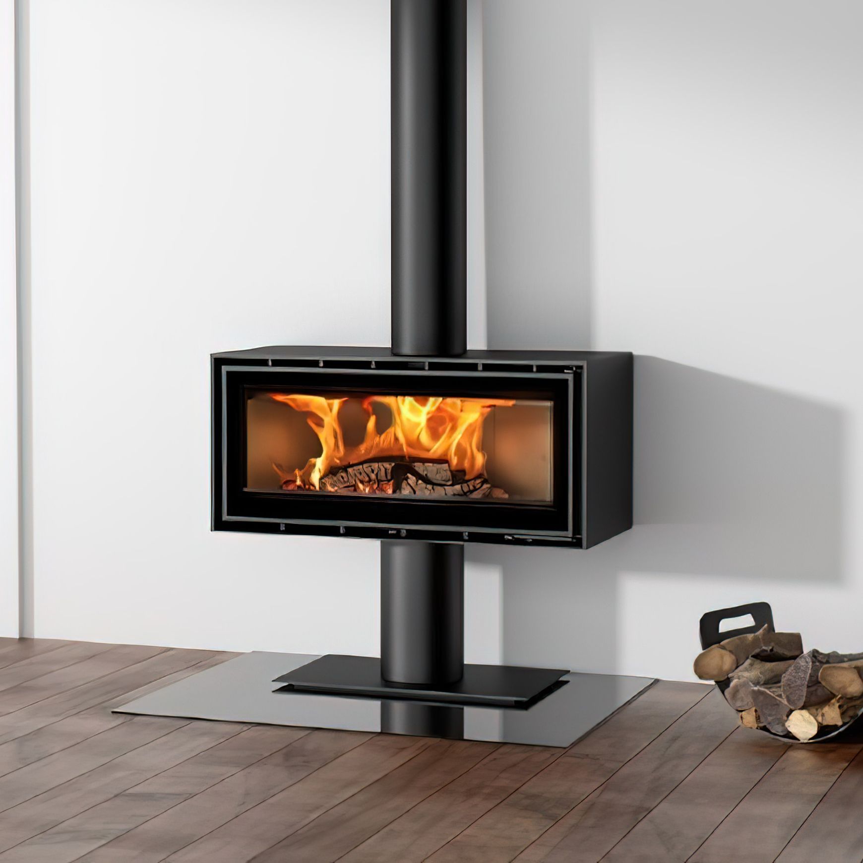 ADF Linea 100 P Freestanding Fireplace
