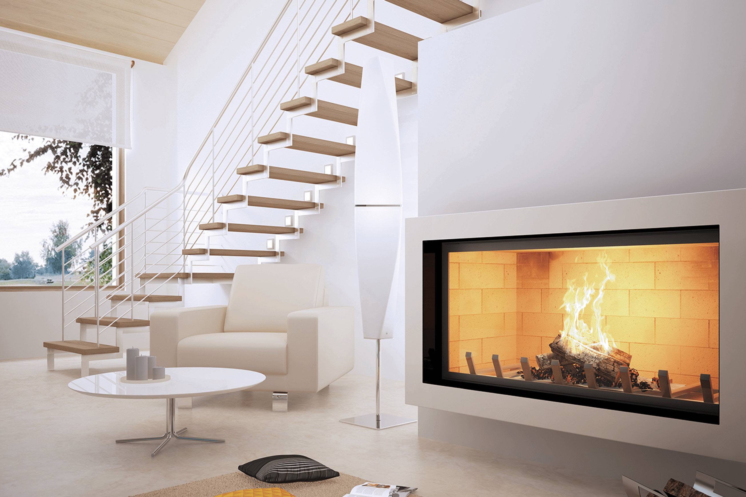 Axis H1400 - Contemporary Inbuilt Fireplace