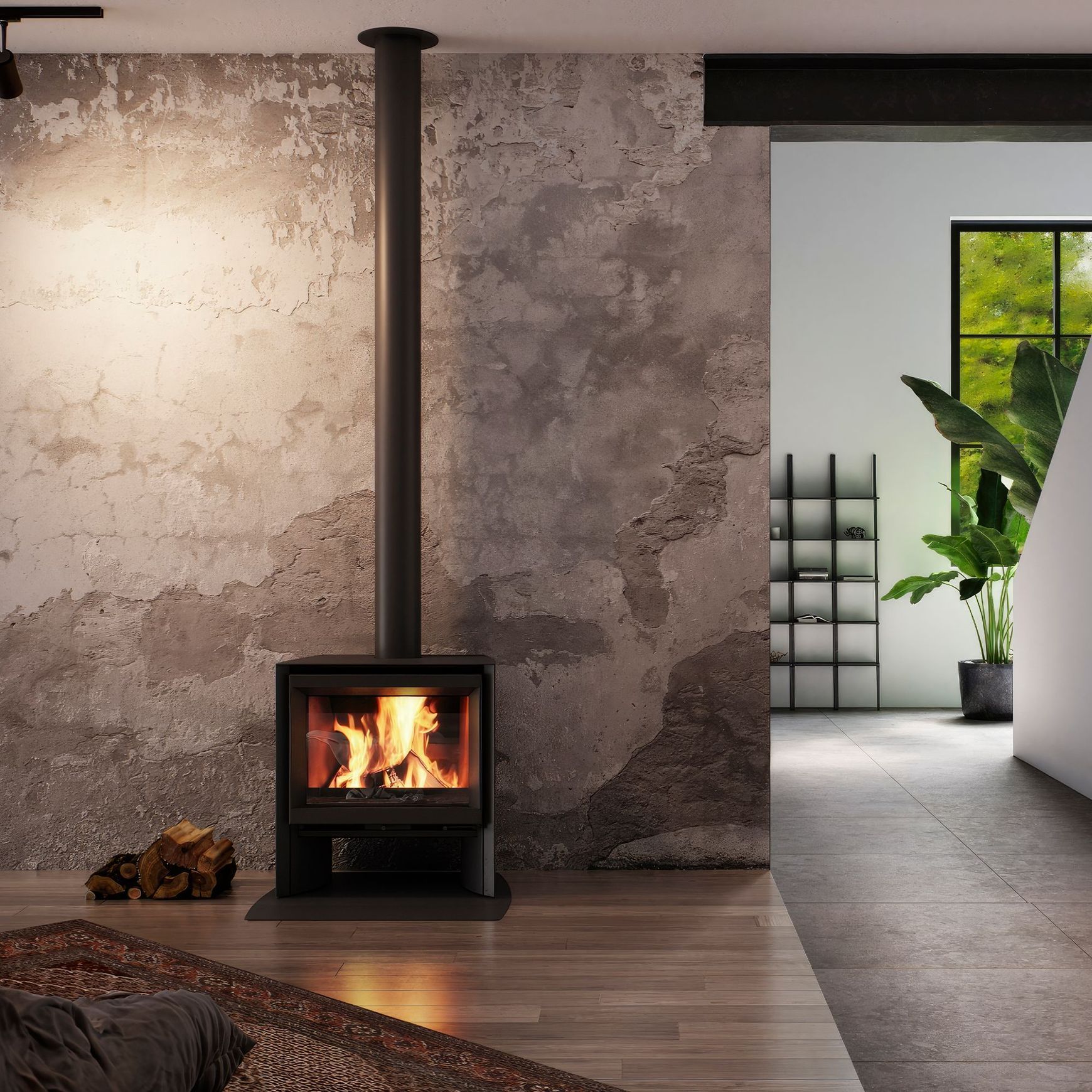 Stuv 6 Freestanding Wood Fireplace