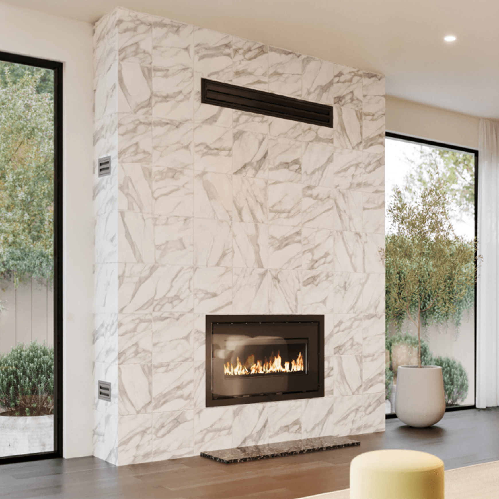 Visionline Taurus Single-Sided Inbuilt Wood Fire