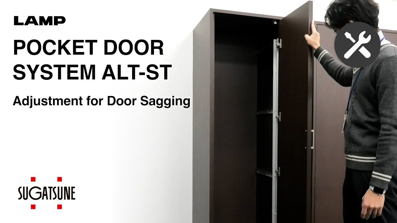 POCKET DOOR SYSTEM ALT-ST Adjustment for Door Sagging