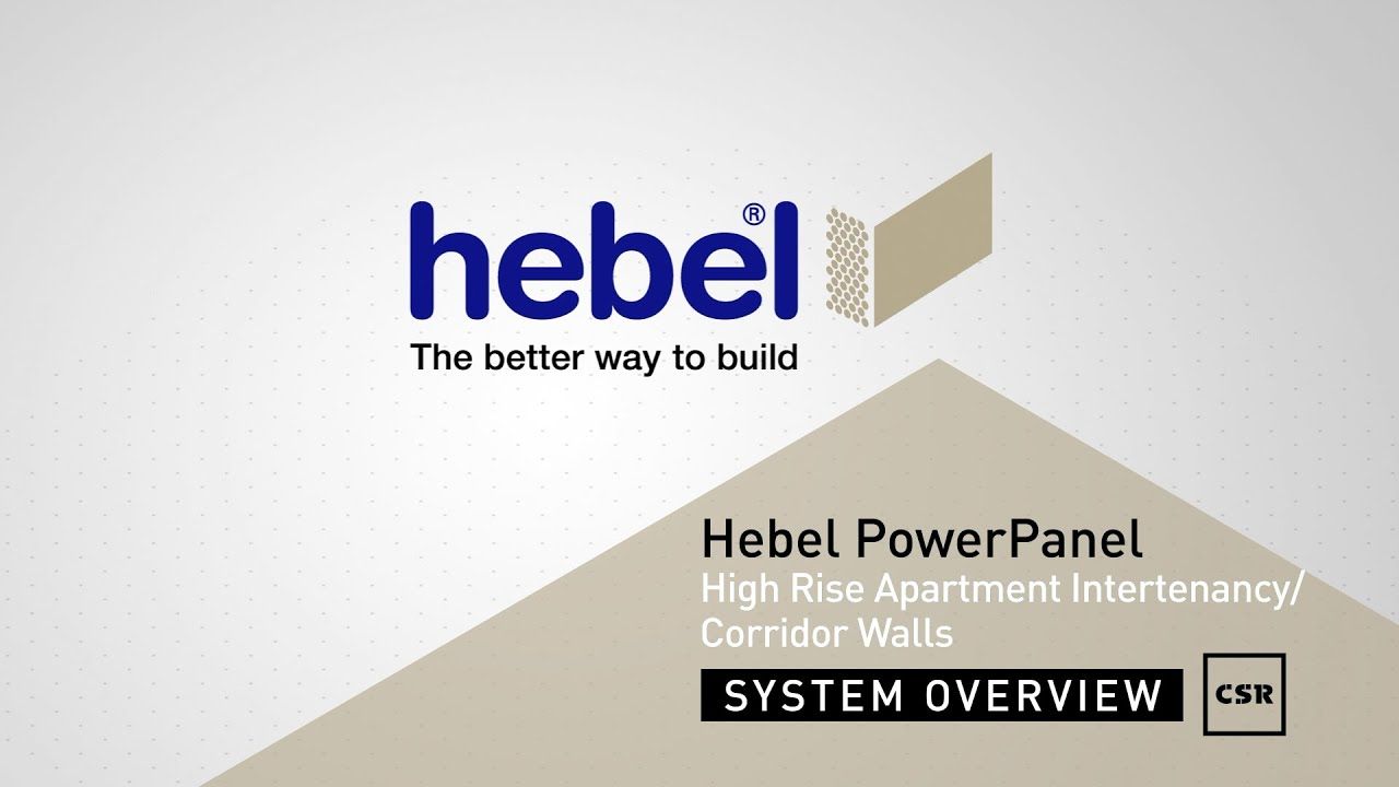 Hebel PowerPanel - High Rise Apartment Intertenancy Corridor Walls – System Overview