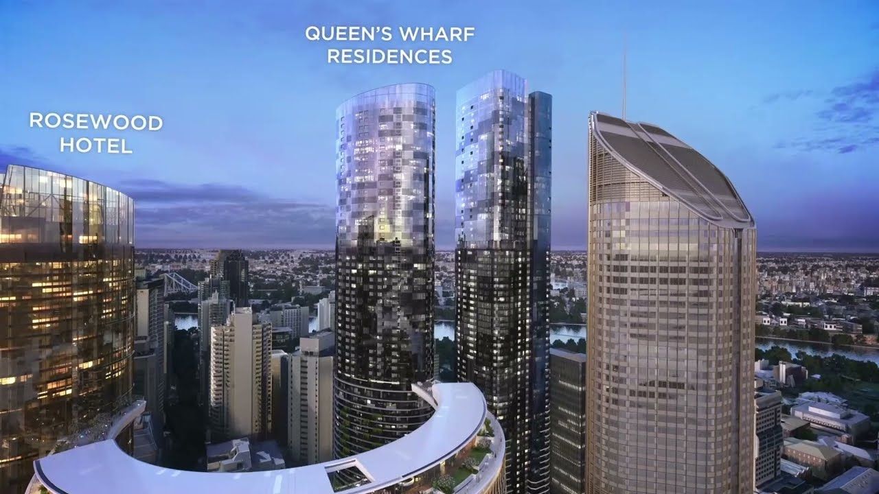Updated Queen's Wharf Brisbane Flythrough 2022 video
