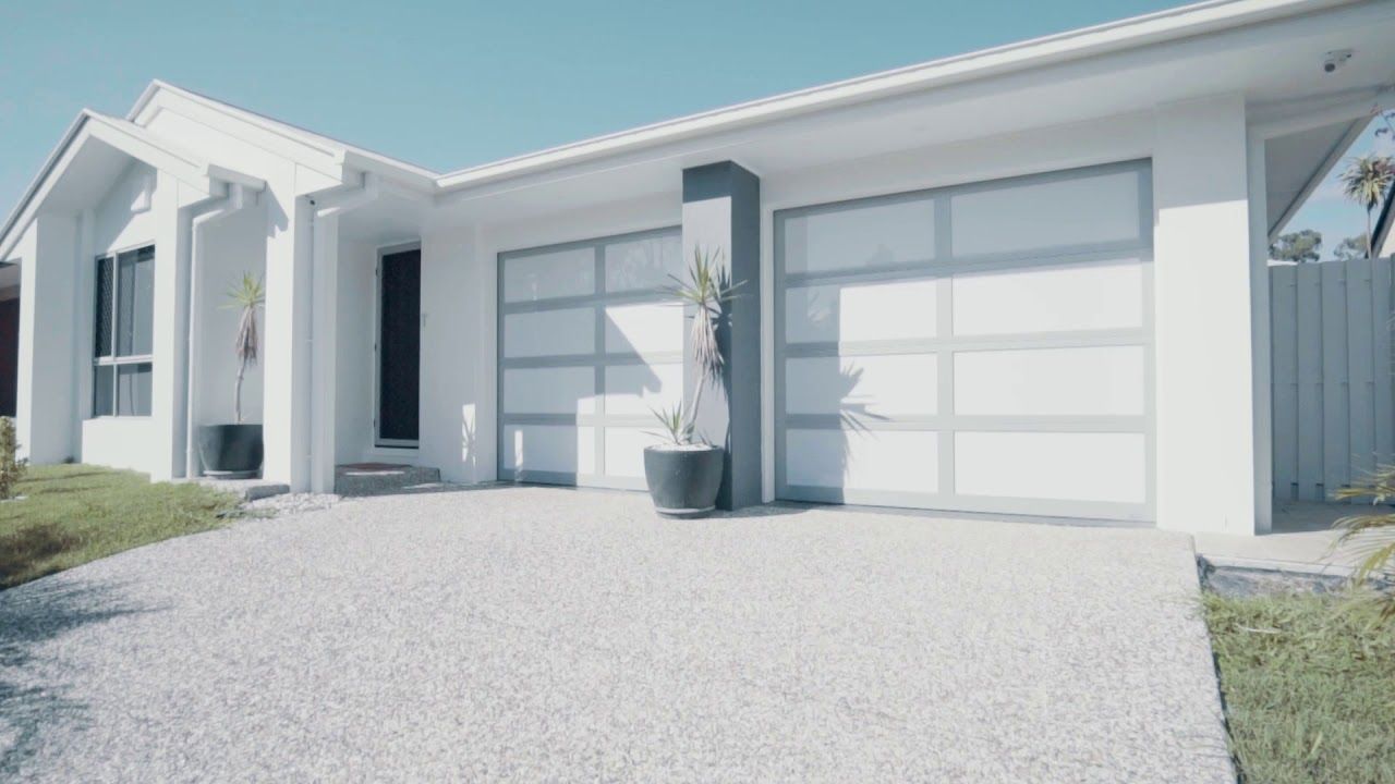 Inspirations Aluminium Frame, Opal Inserts Garage Door