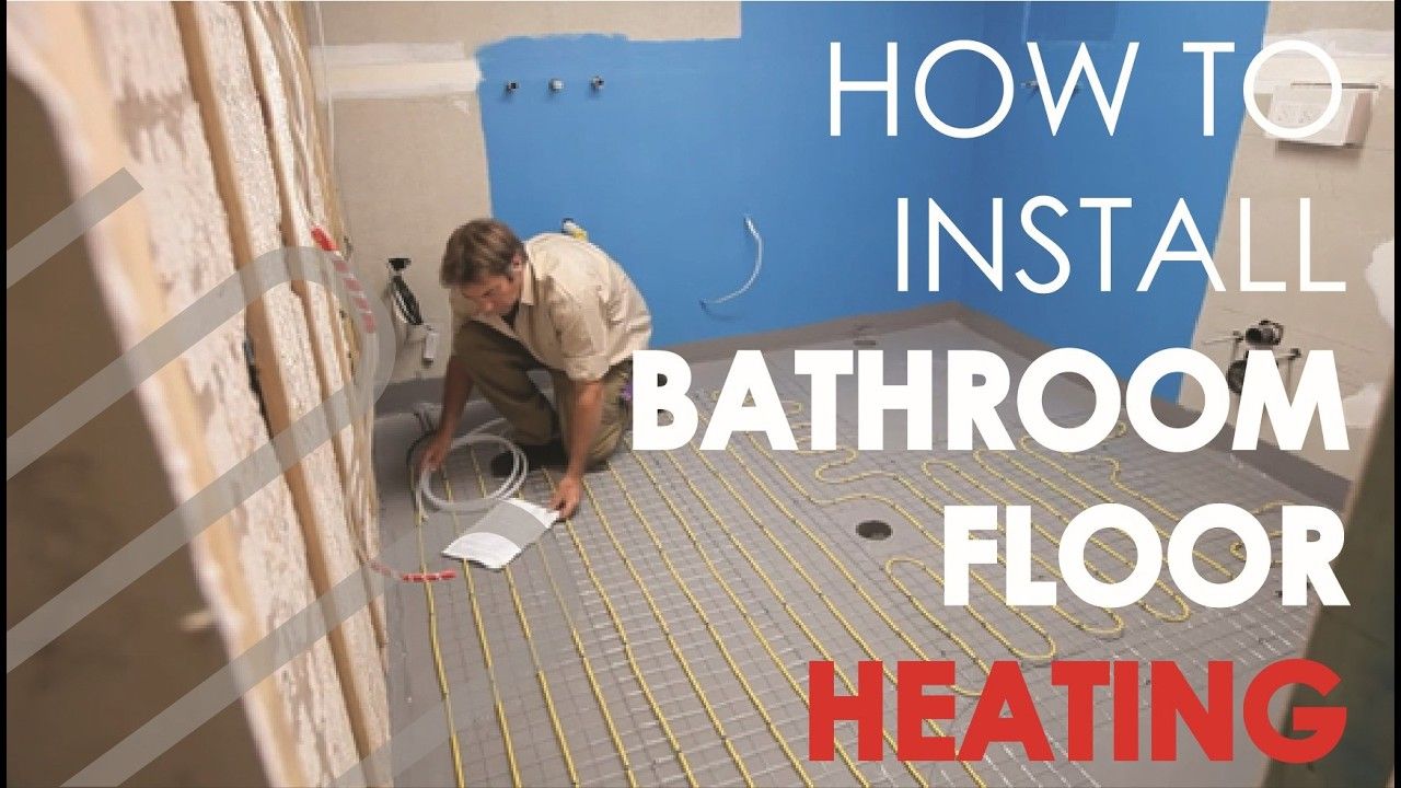 How to install In-screed electric floor heating in a bathroom
