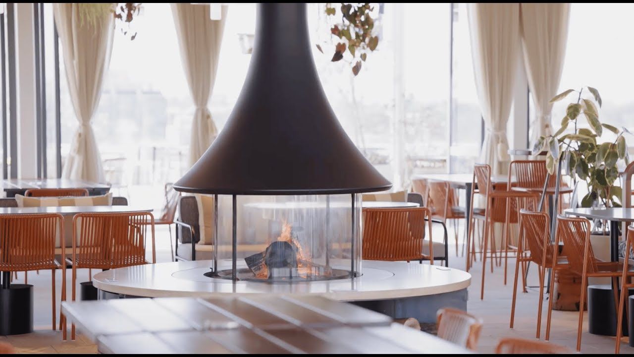 Lady Banks Rooftop Bar Interview and Project Walkthrough, featuring the JC Bordelet Eva 992 Suspended Fireplace from Sculpt Fireplace Collection video