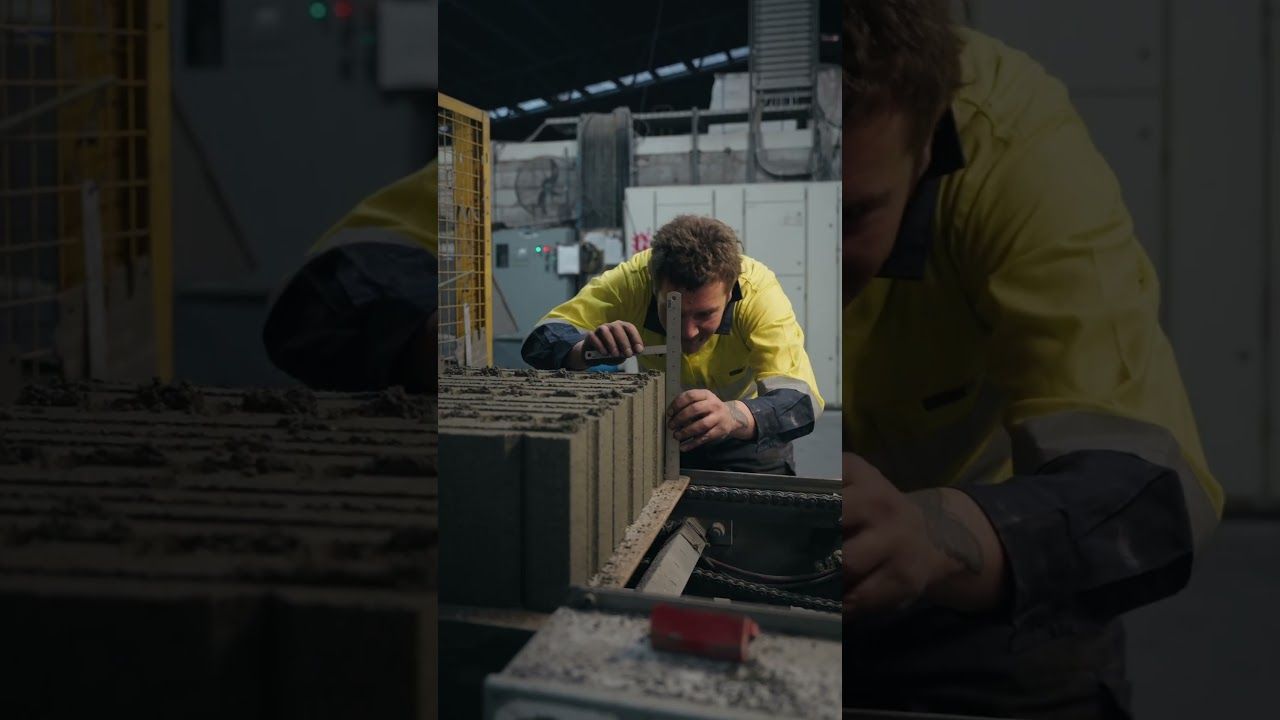    Viblock - Creation of our 10 Series Natural Fluted blocks