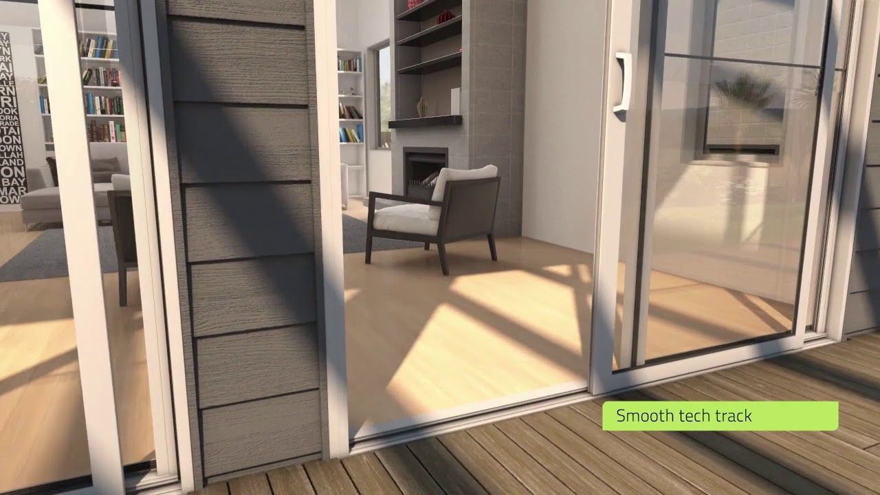 Euroslider® with smoothtech track & sashless sliding windows