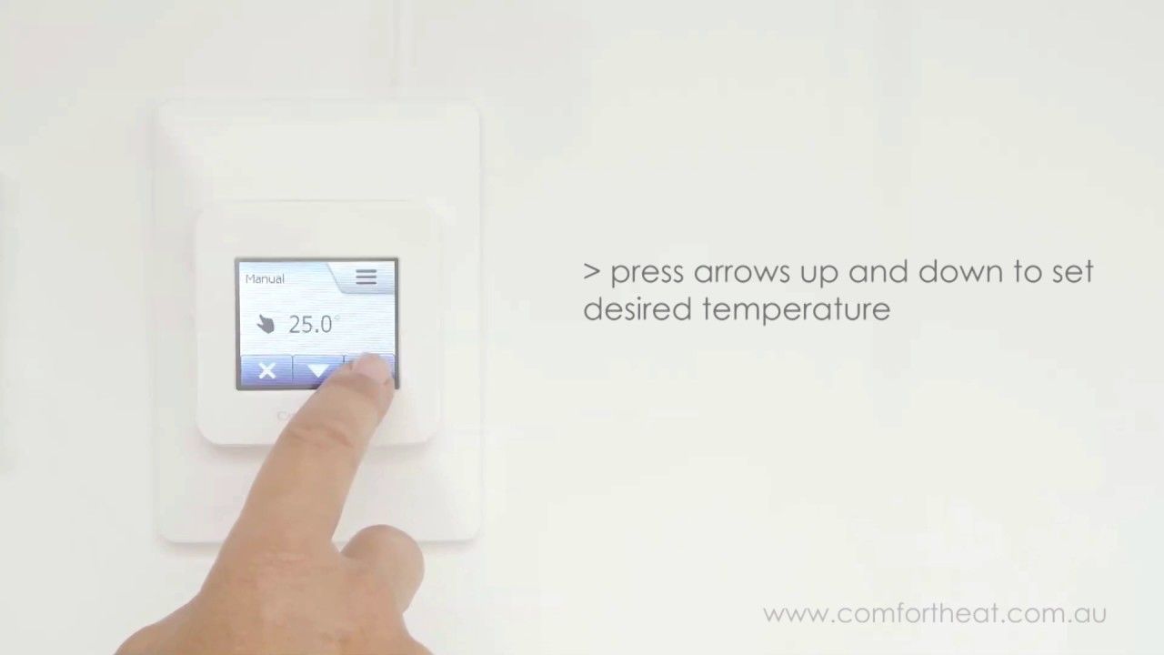 Comfort Heat - Turning Your MCD5 To Manual Mode