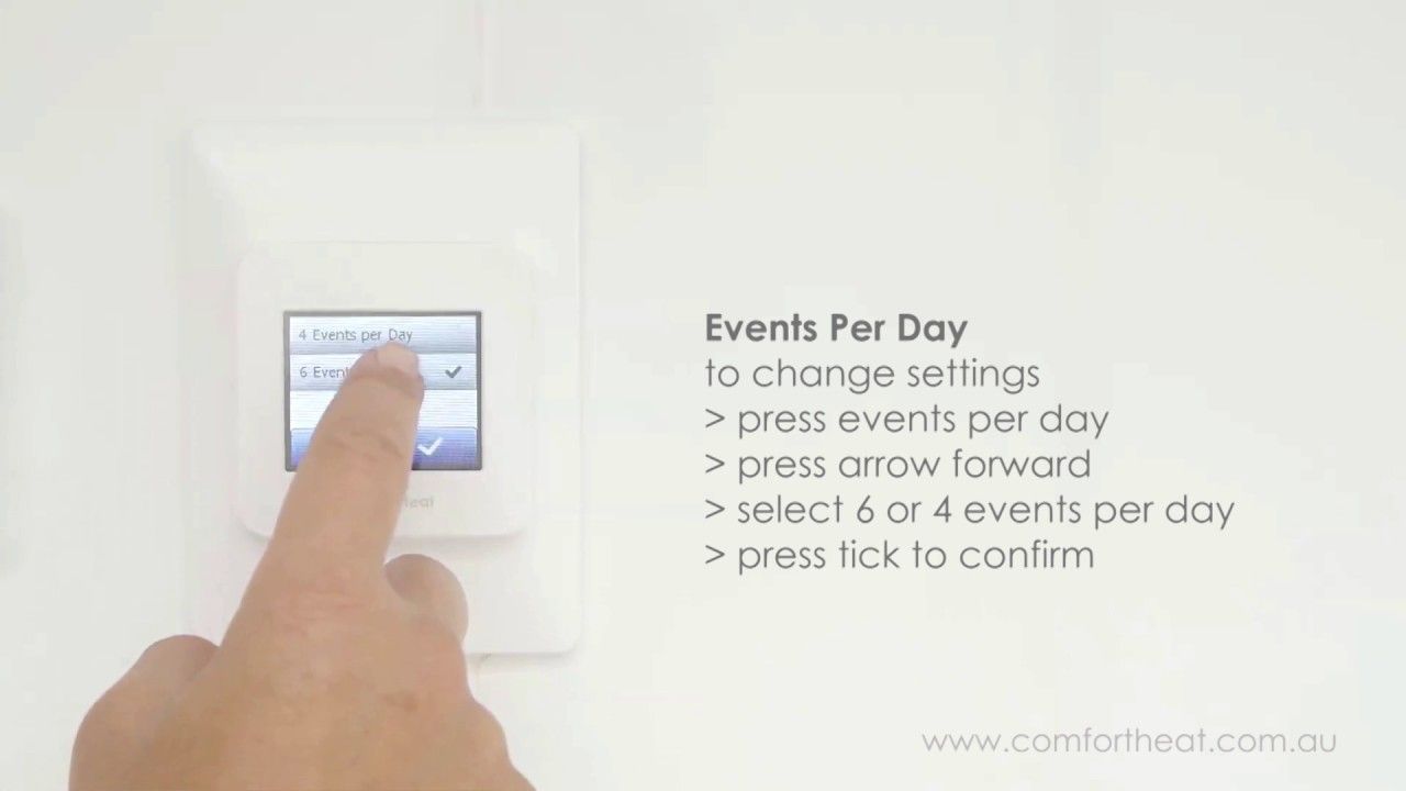 Comfort Heat - Programming Your MCD5 Thermostat