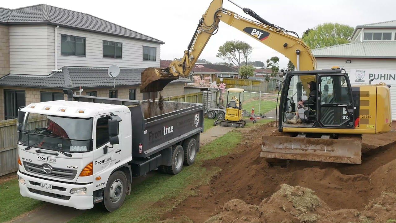 Frontline Group - Site Cut for Artificial Lawn Installation 