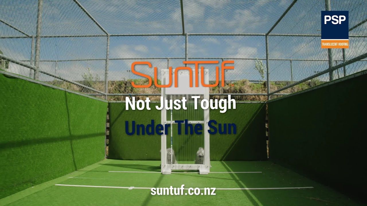 PSP SUNTUF Polycarbonate Roofing VS. CRICKET BALLS