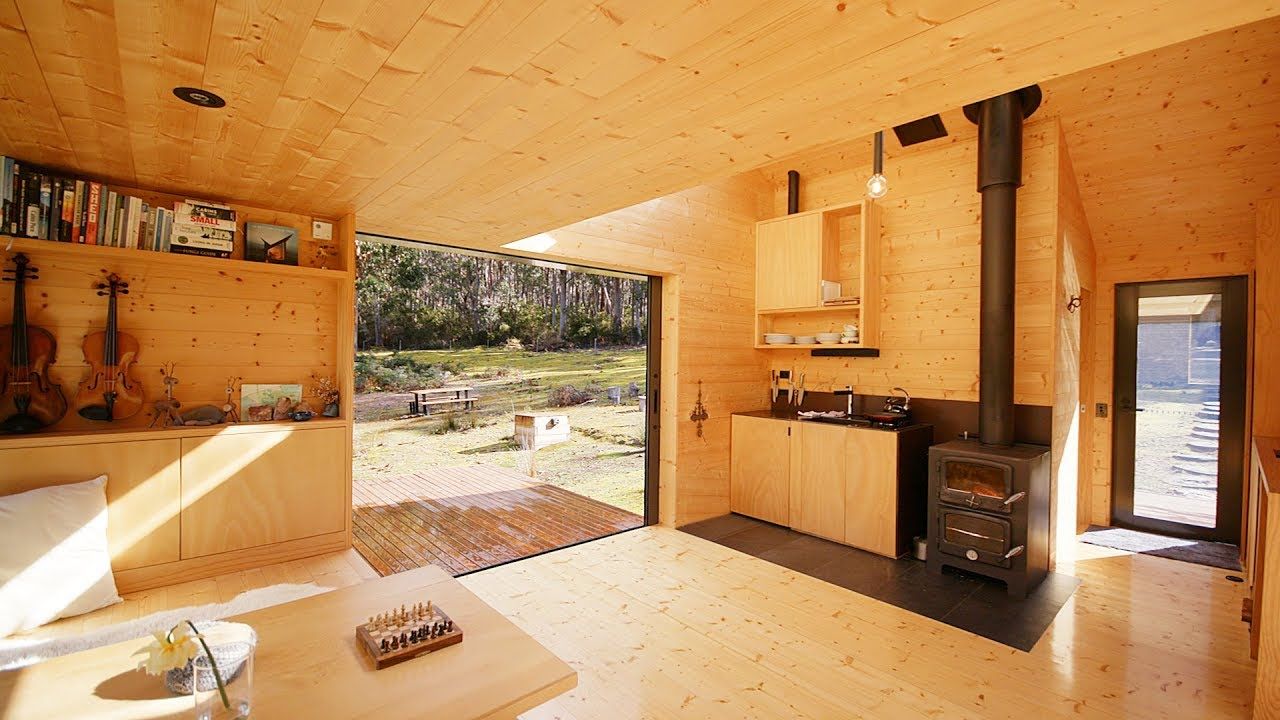 Tasmanian Island Off-grid Tiny Cabin Hideaway 